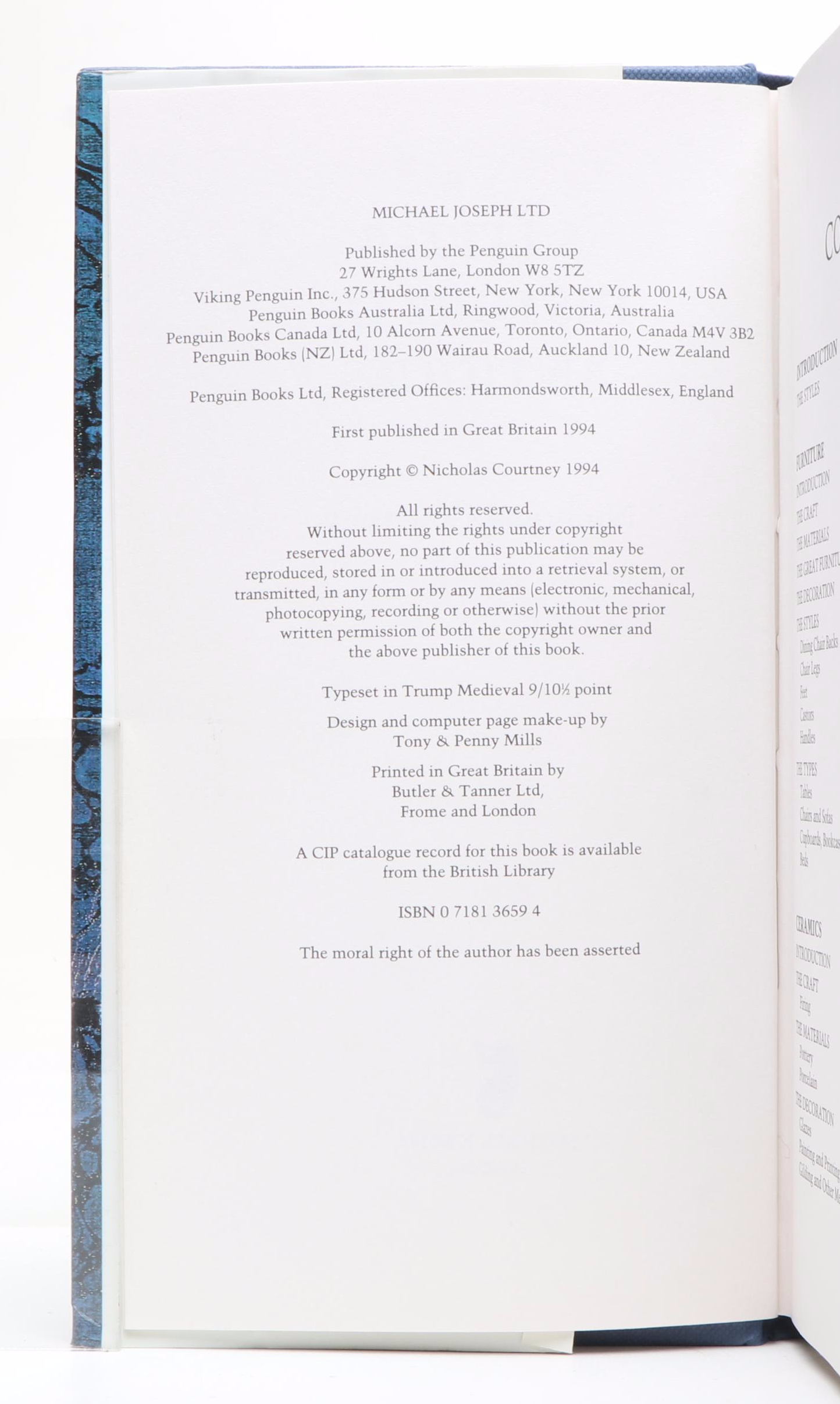 "A Little History of Antiques" by Nicholas Courtney and Other Antiques Books