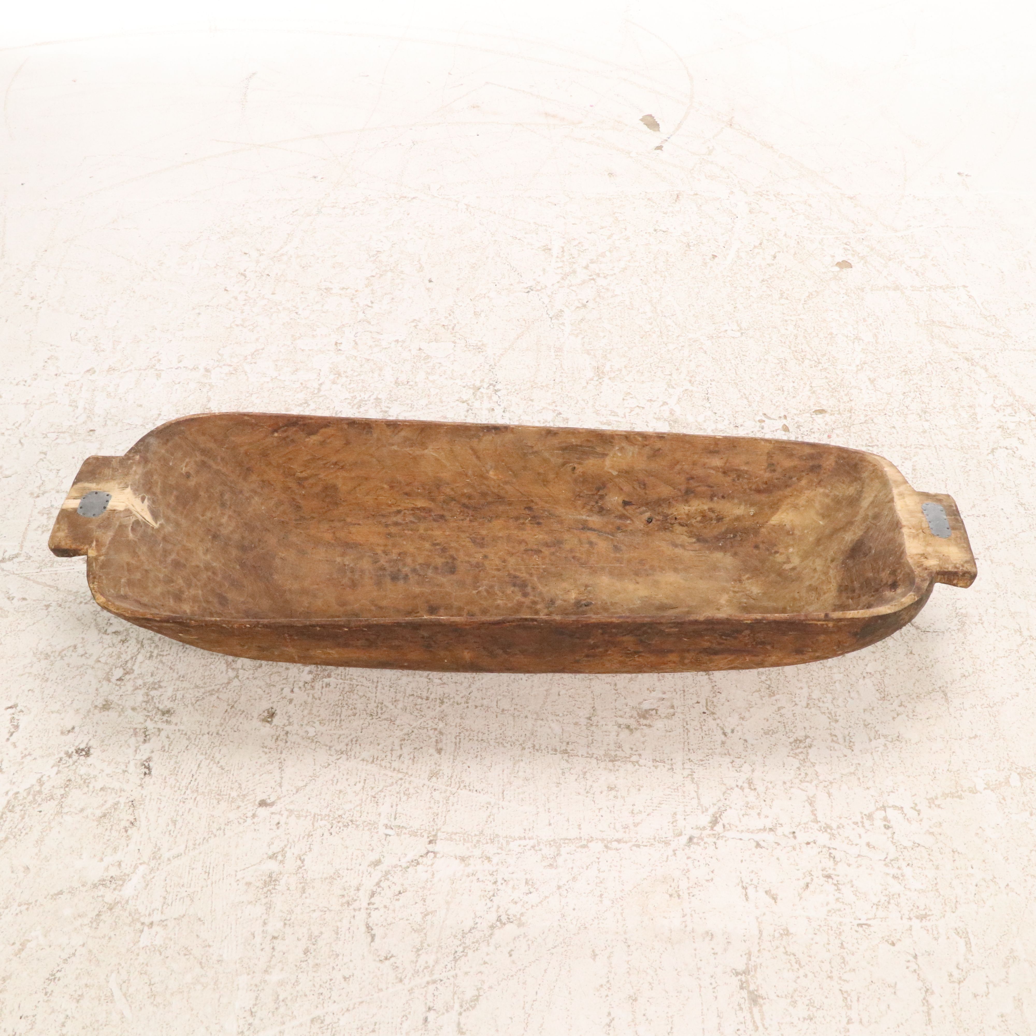 Primitive Hand-Carved Wood Dough Trencher