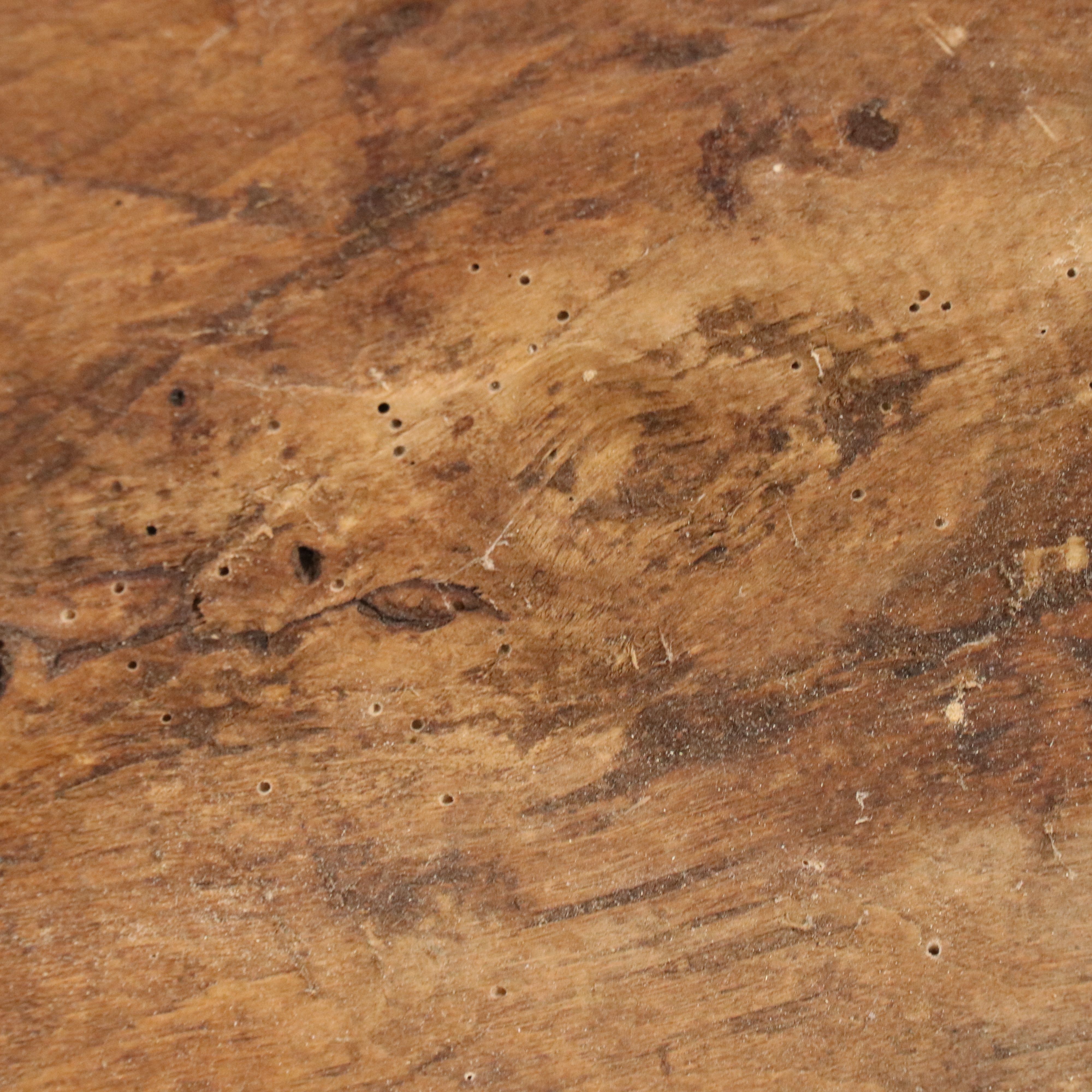 Primitive Hand-Carved Wood Dough Trencher