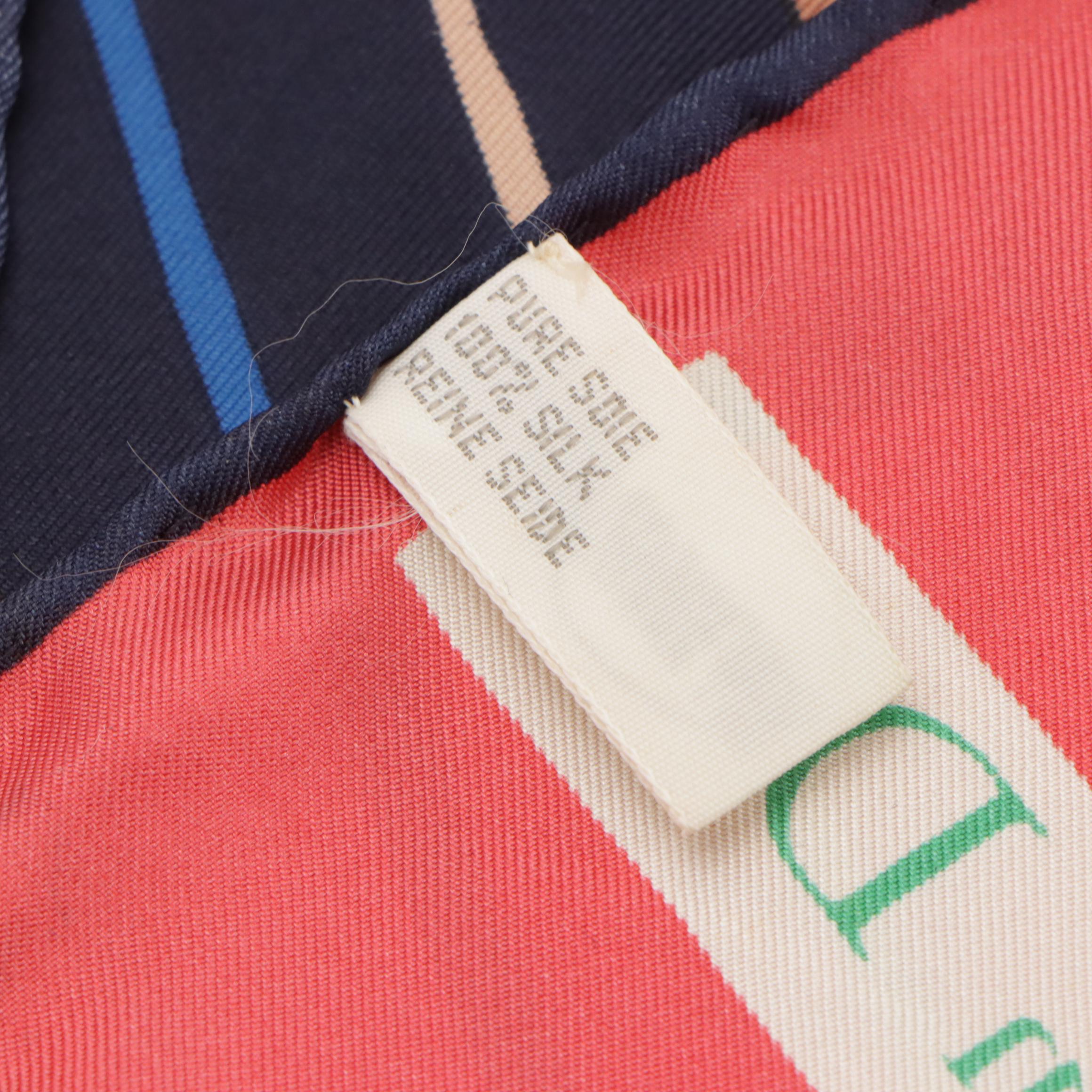 Christian Dior Multi-Striped Silk Twill Scarf