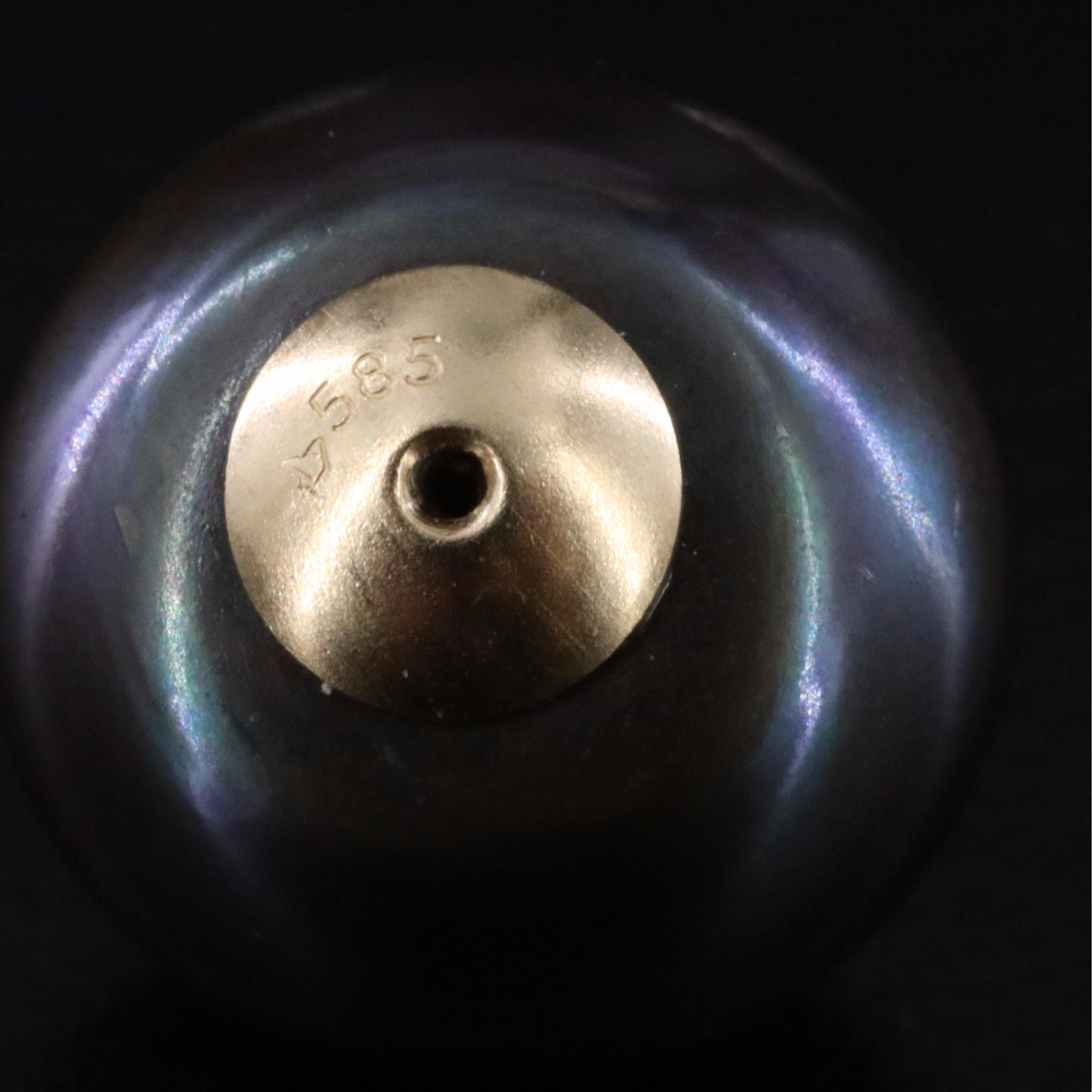 14K Pearl Front-Back and 18K Stud Earrings