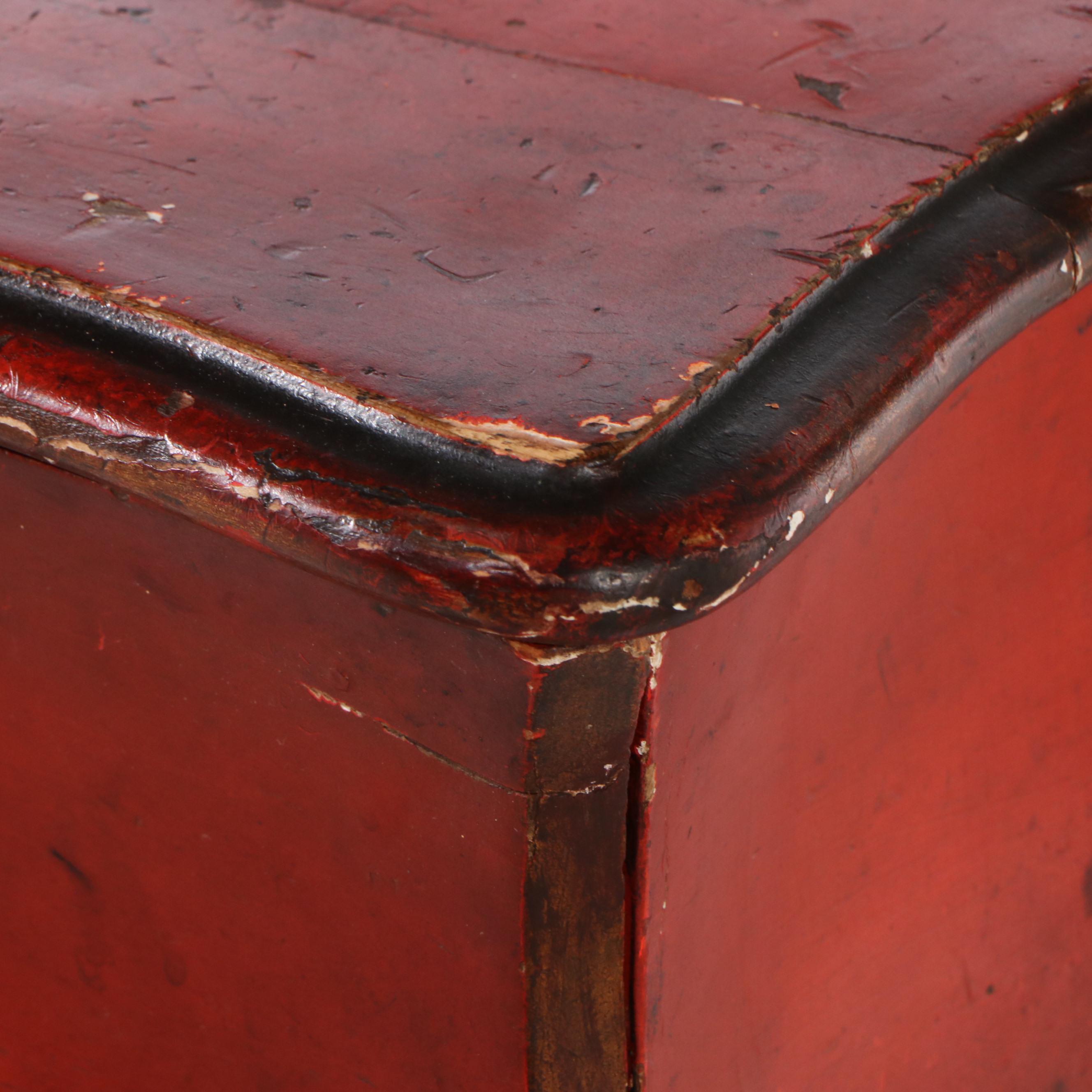Paint-Decorated Wood Vanity Table