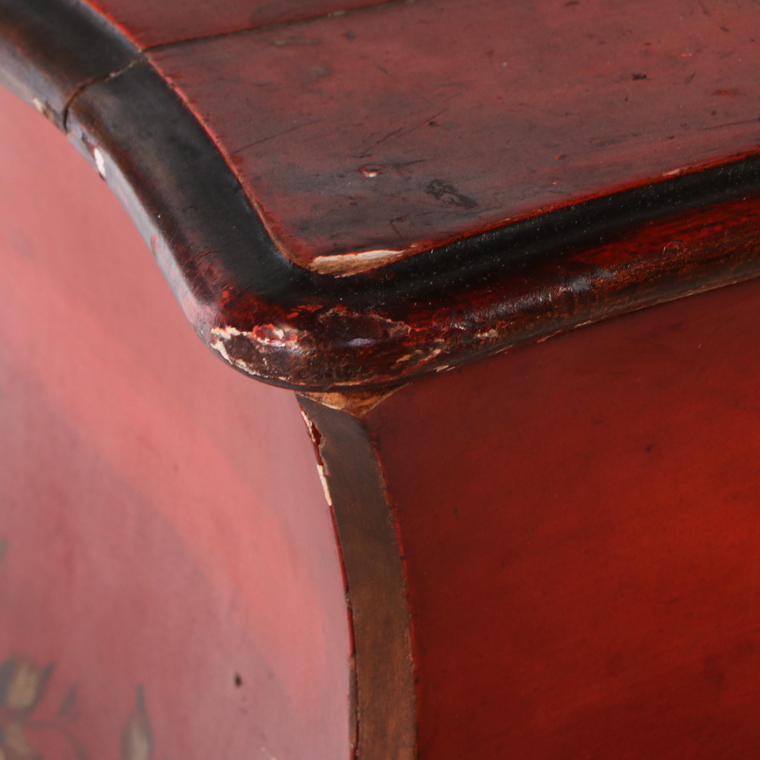 Paint-Decorated Wood Vanity Table