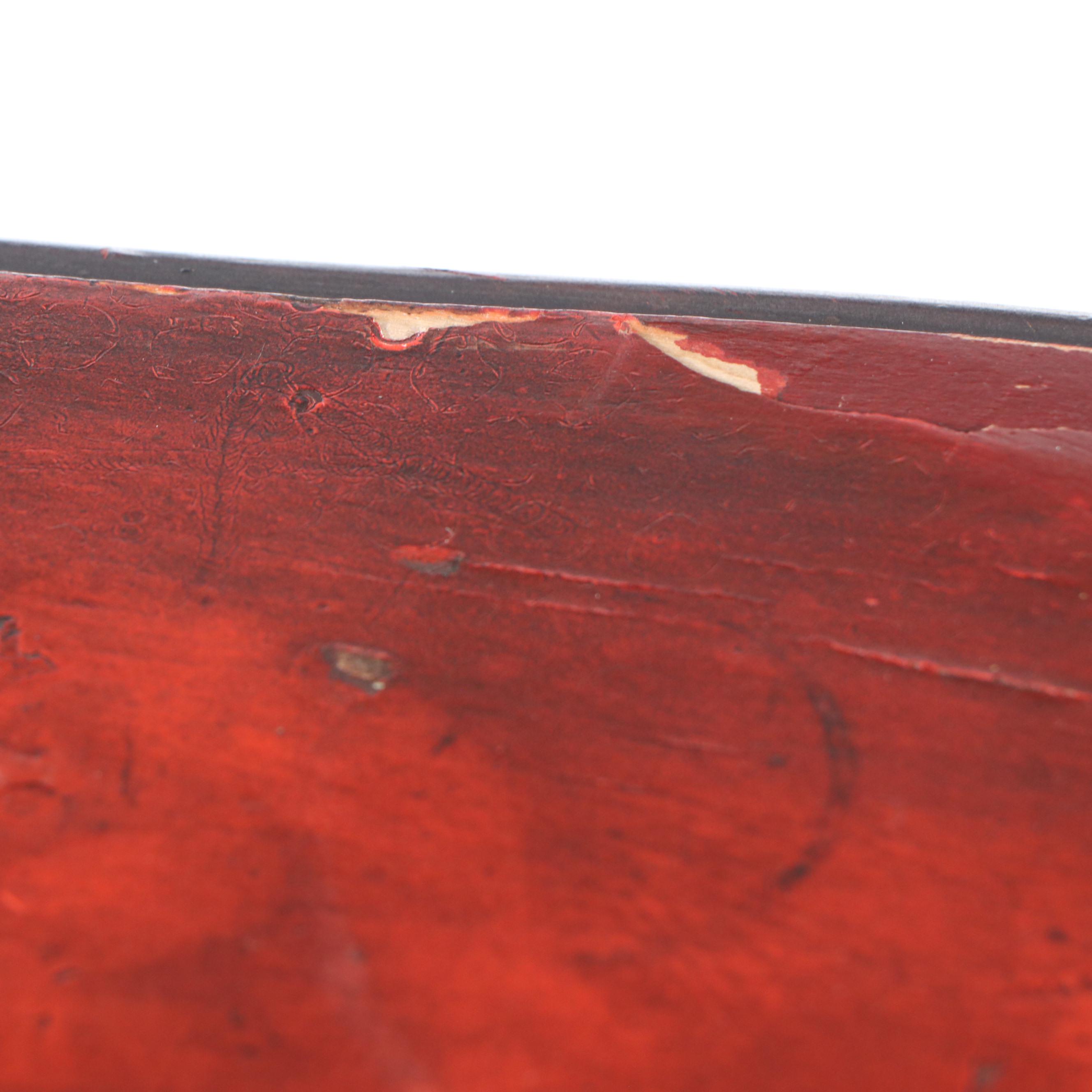 Paint-Decorated Wood Vanity Table