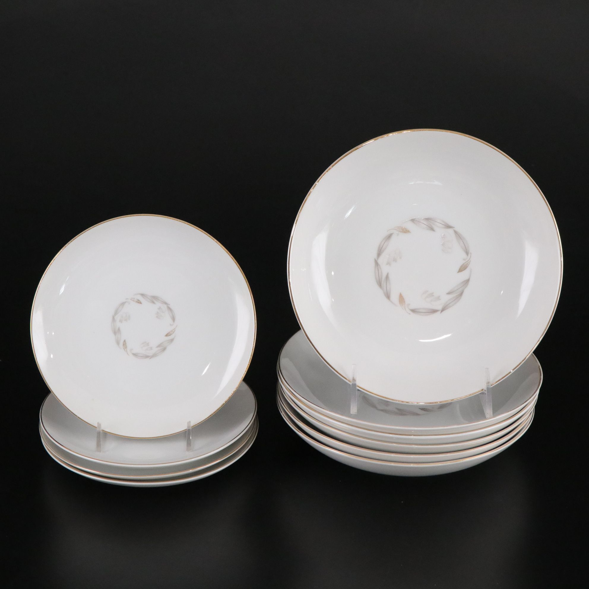 Kaysons "Golden Fantasy" Gravy Boat, Platter & Other Dinnerware