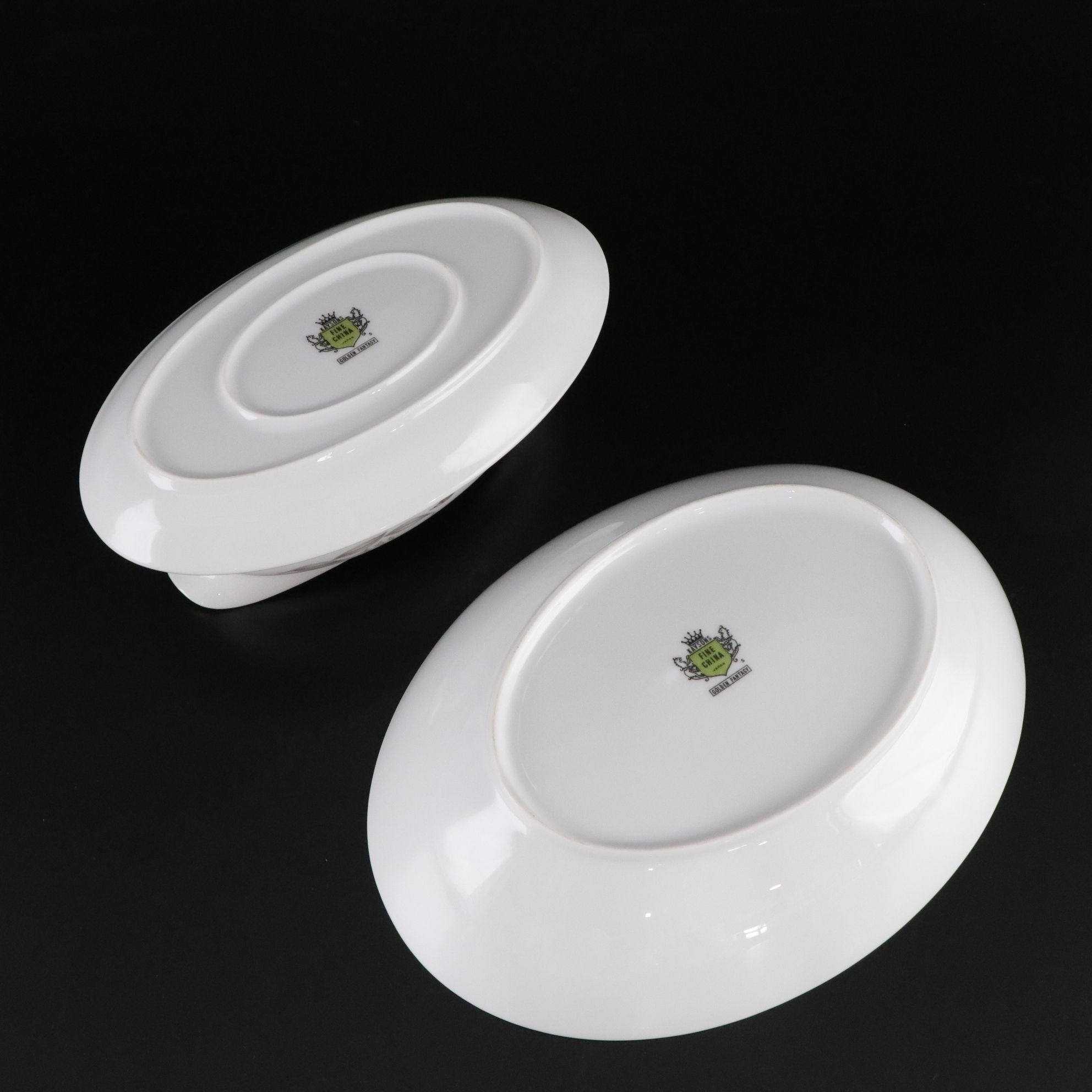 Kaysons "Golden Fantasy" Gravy Boat, Platter & Other Dinnerware