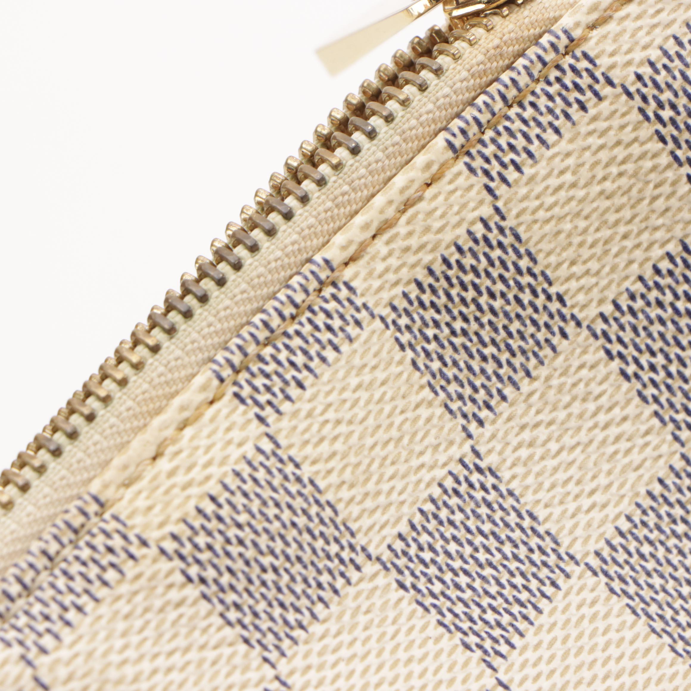 Louis Vuitton Totally PM Shoulder Bag in Damier Azur Canvas & Vachetta Leather
