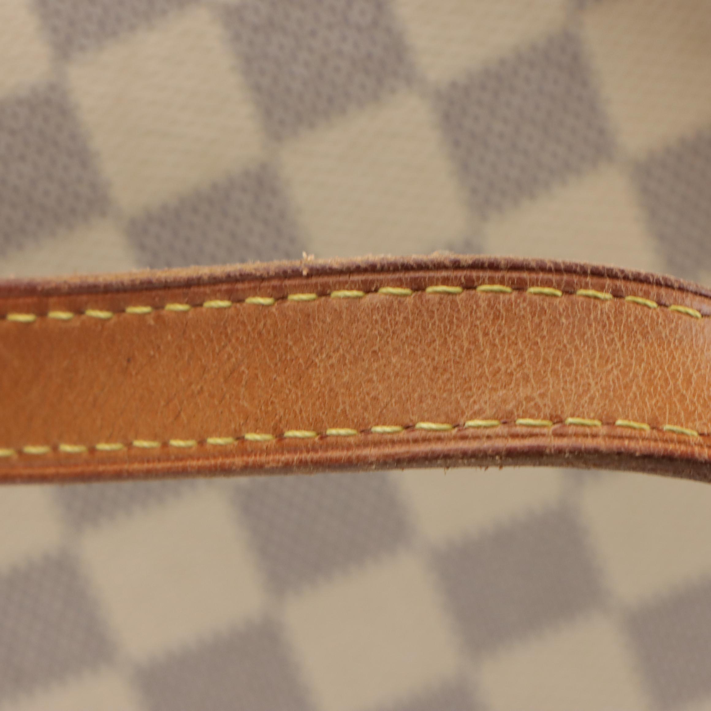 Louis Vuitton Totally PM Shoulder Bag in Damier Azur Canvas & Vachetta Leather