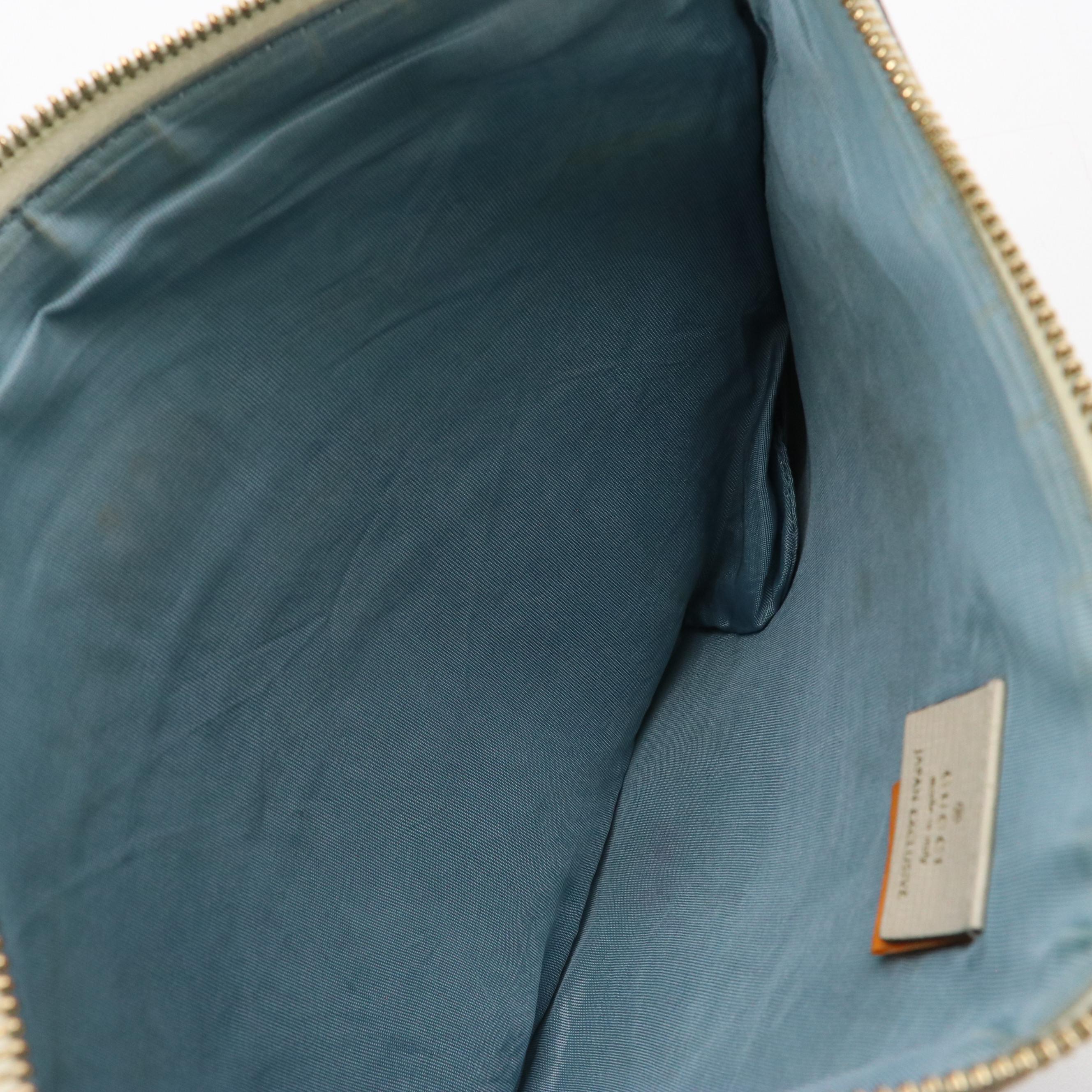 Gucci x Yugo Higuchi Limited Edition Web Stripe Printed Ophidia Zip Clutch