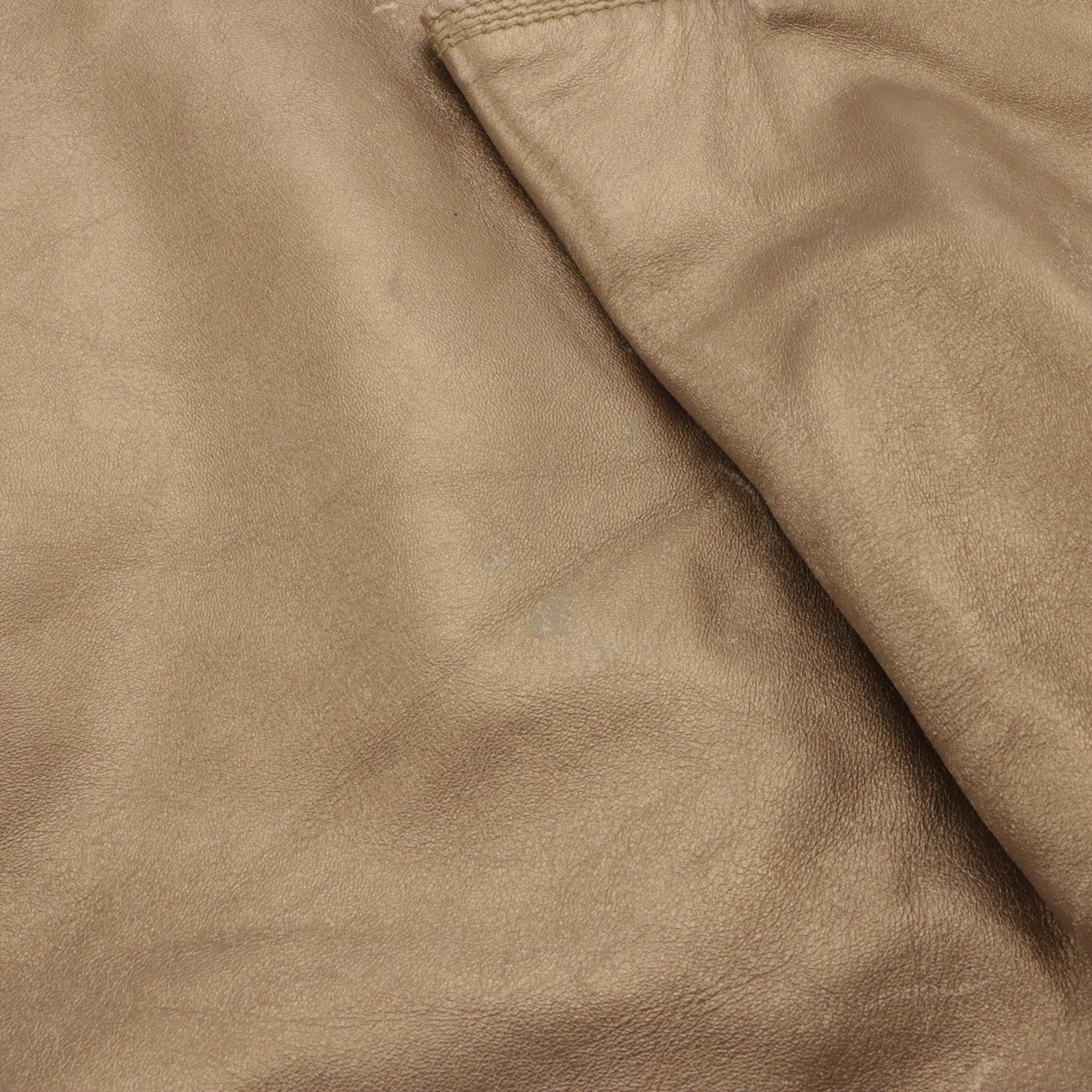 Loewe Aire Handbag in Anagram Embossed Metallic Gold Nappa Leather