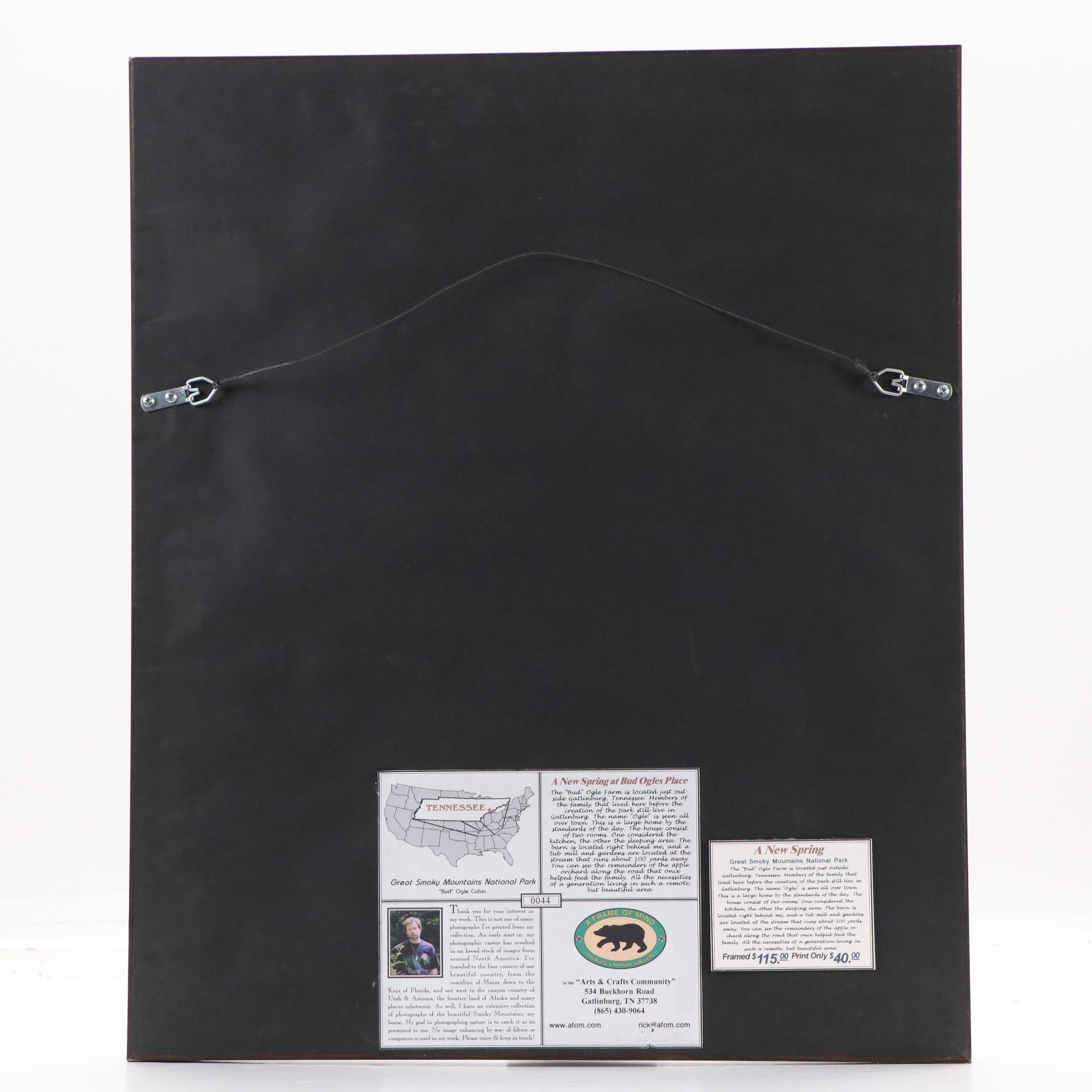 Photographs "A New Spring" and "One of Many Little Known Falls"