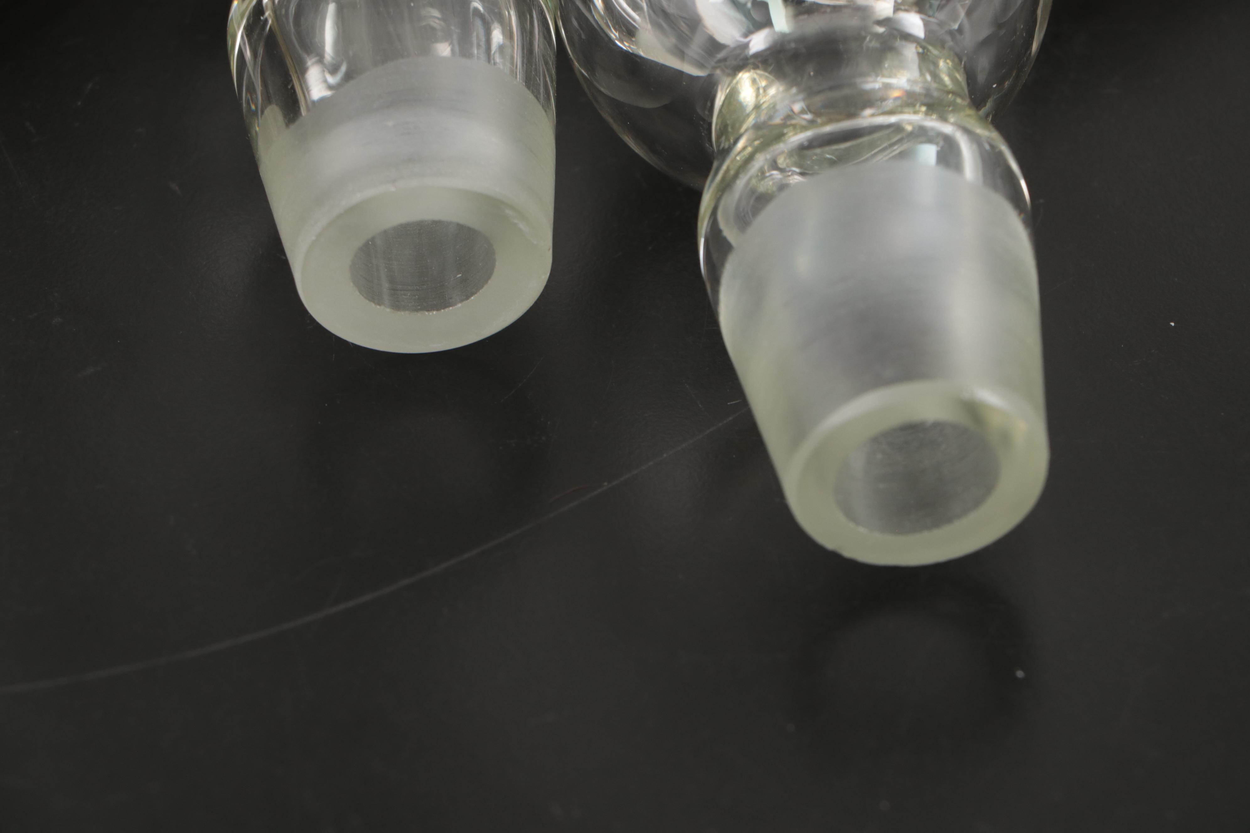 Embossed Glass Decanters