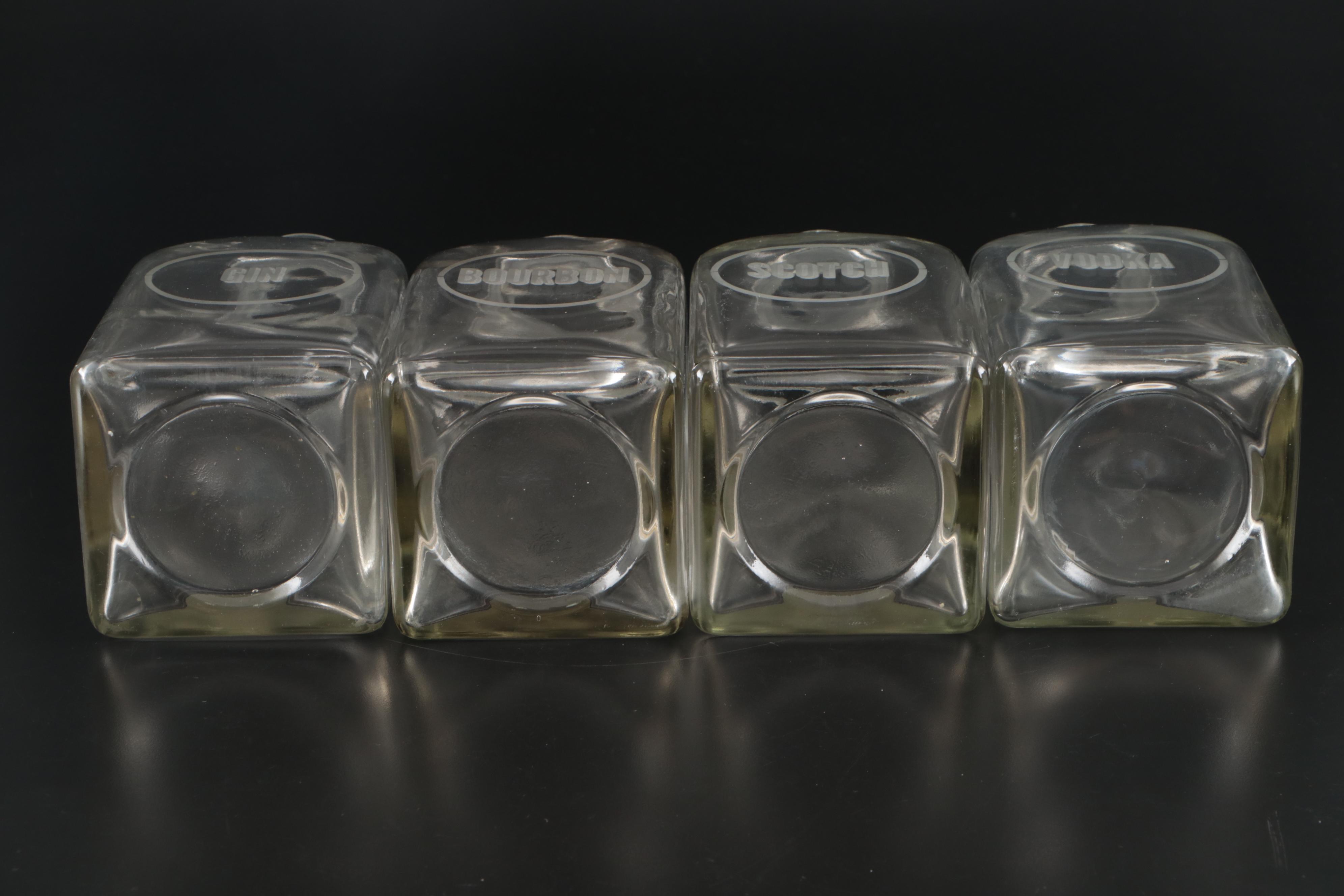 Embossed Glass Decanters