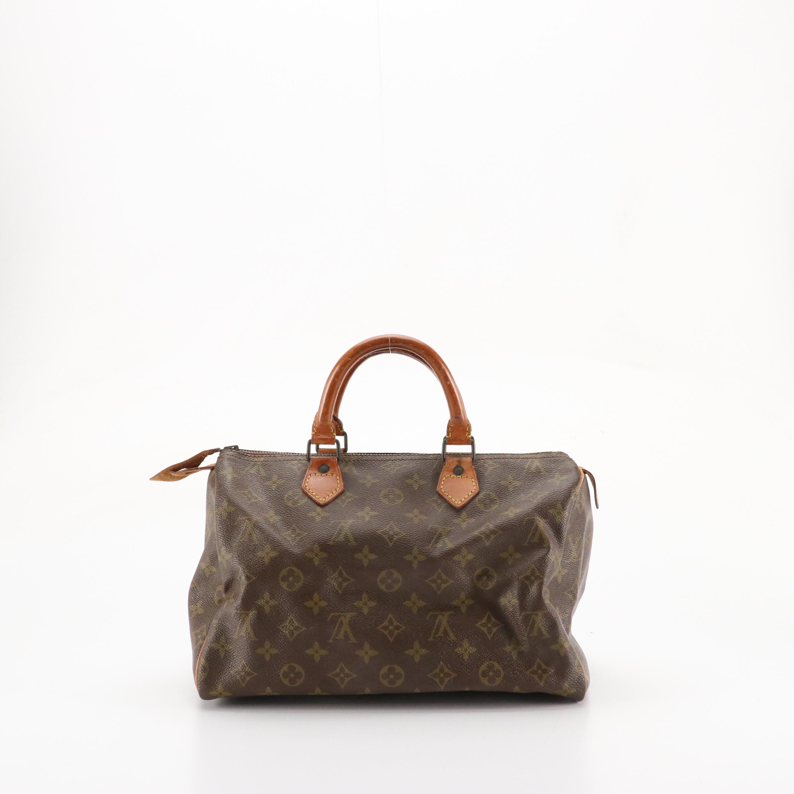 Louis Vuitton Speedy 30 in Monogram Canvas and Vachetta Leather, 1970s