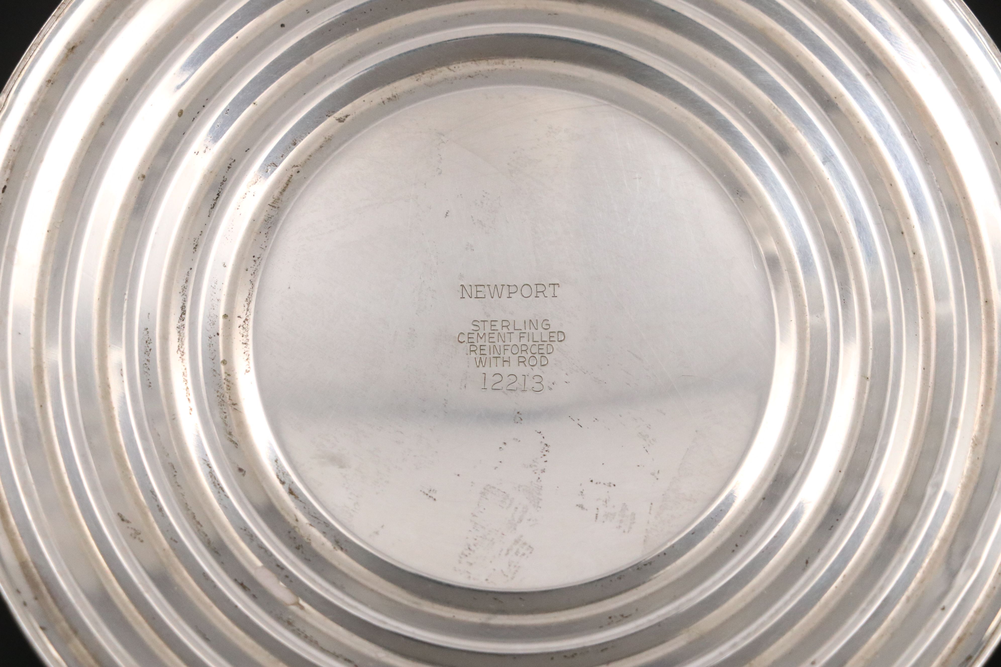 Gorham Sterling Silver Creamer and Sugar with Other Sterling Silver Candlesticks