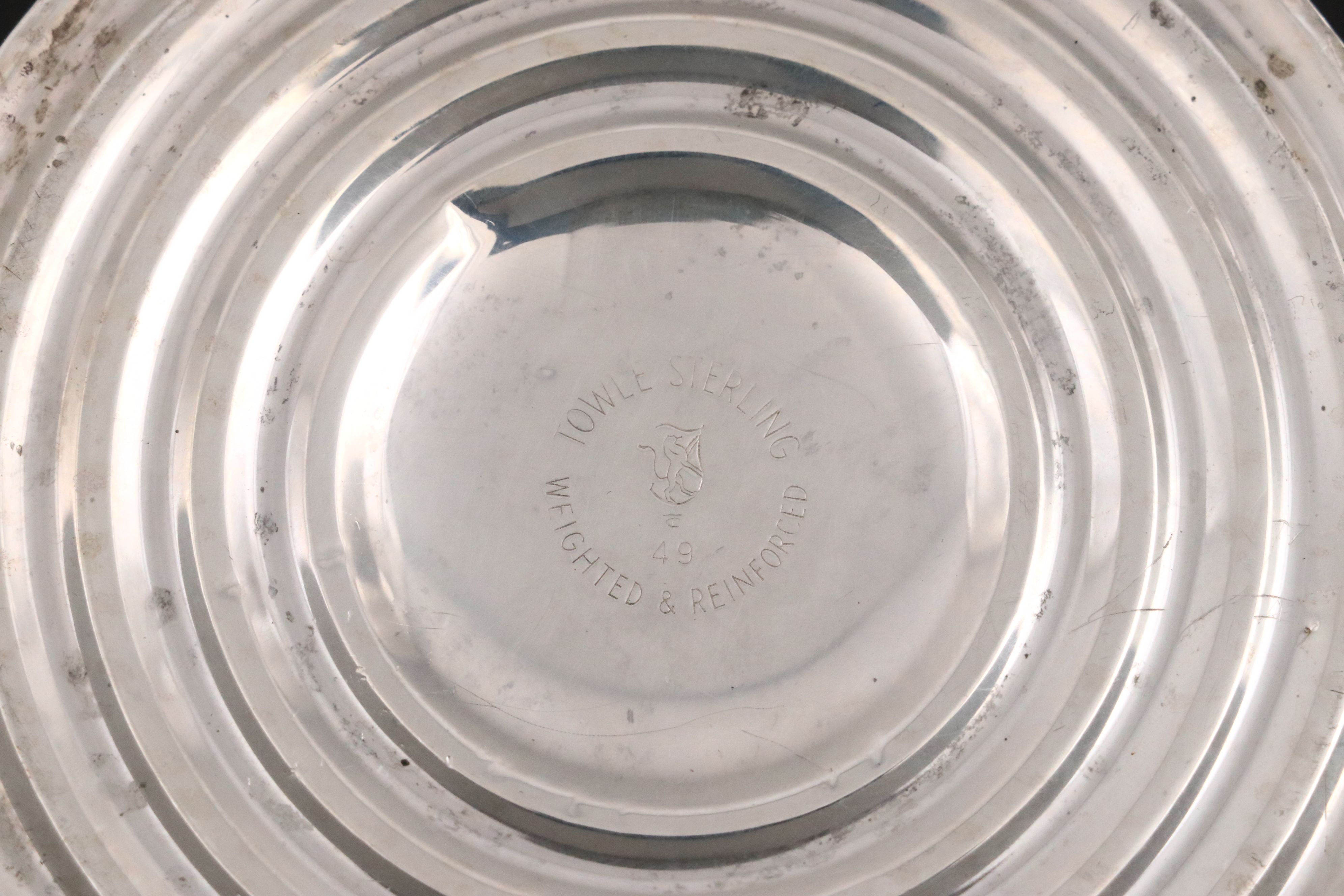 Gorham Sterling Silver Creamer and Sugar with Other Sterling Silver Candlesticks