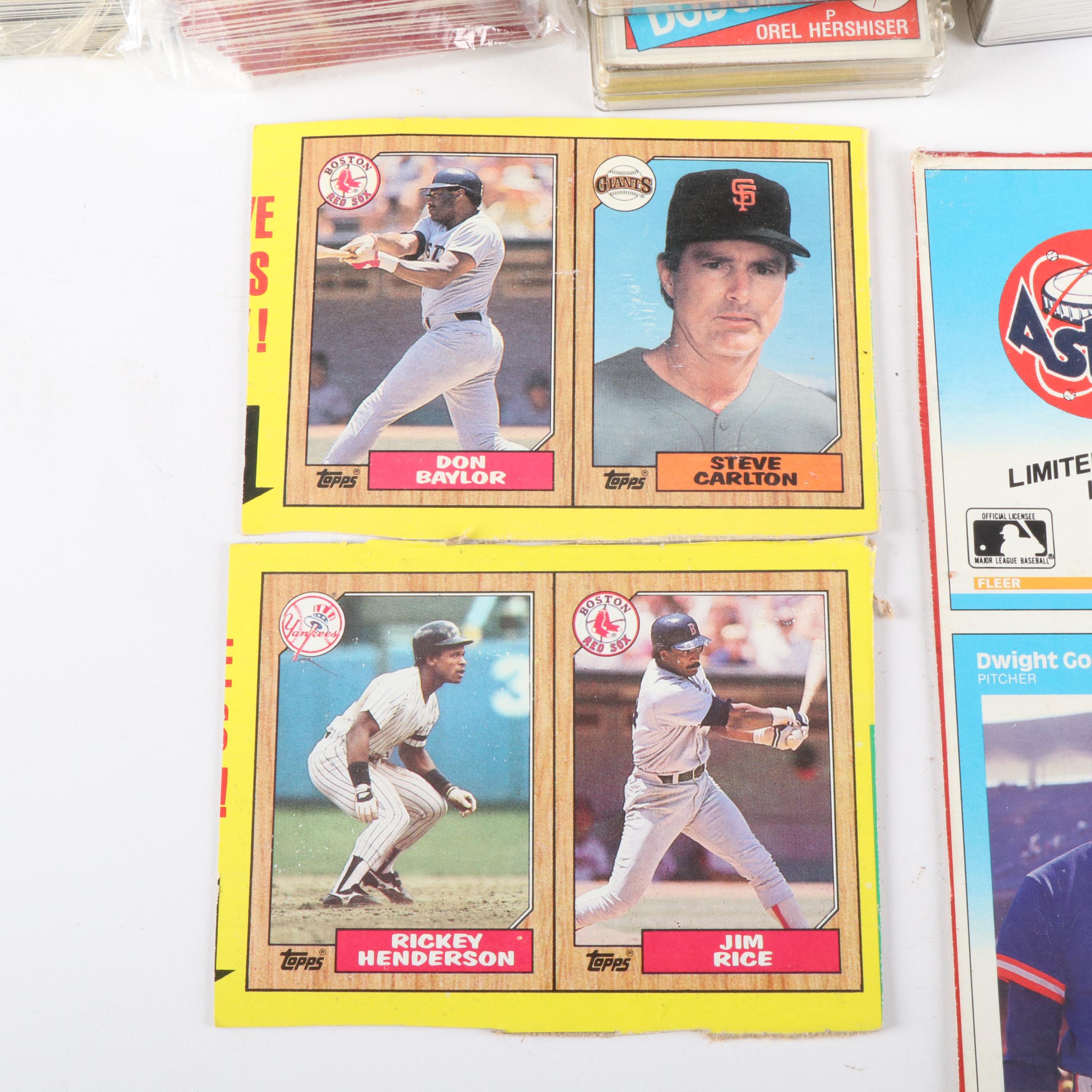 Fleer with Other Sports Cards Featuring Rickey Henderson, George Brett, and More