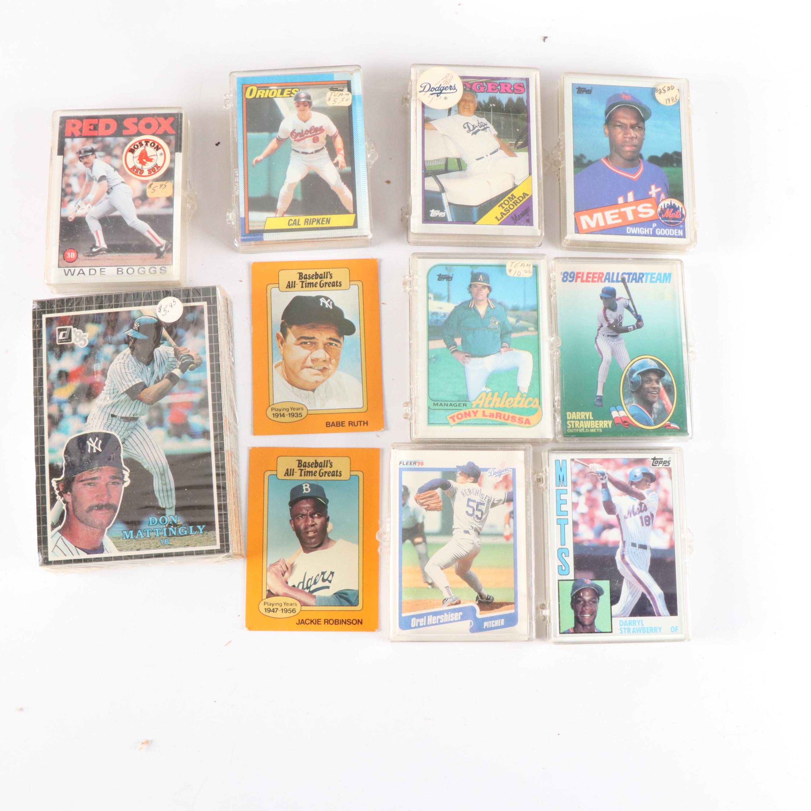 Fleer with Other Sports Cards Featuring Rickey Henderson, George Brett, and More