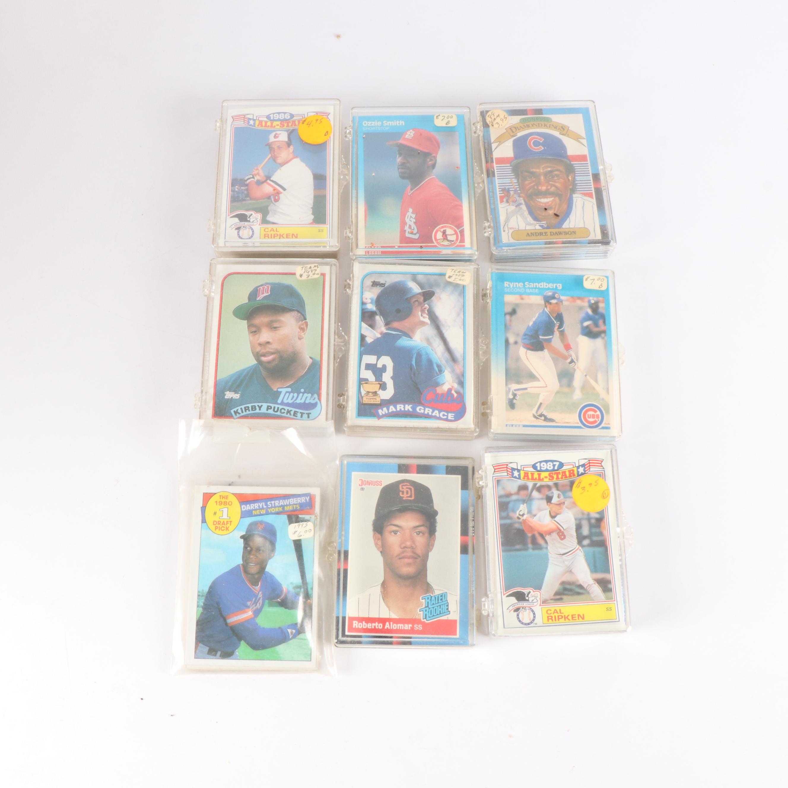 Fleer with Other Sports Cards Featuring Rickey Henderson, George Brett, and More