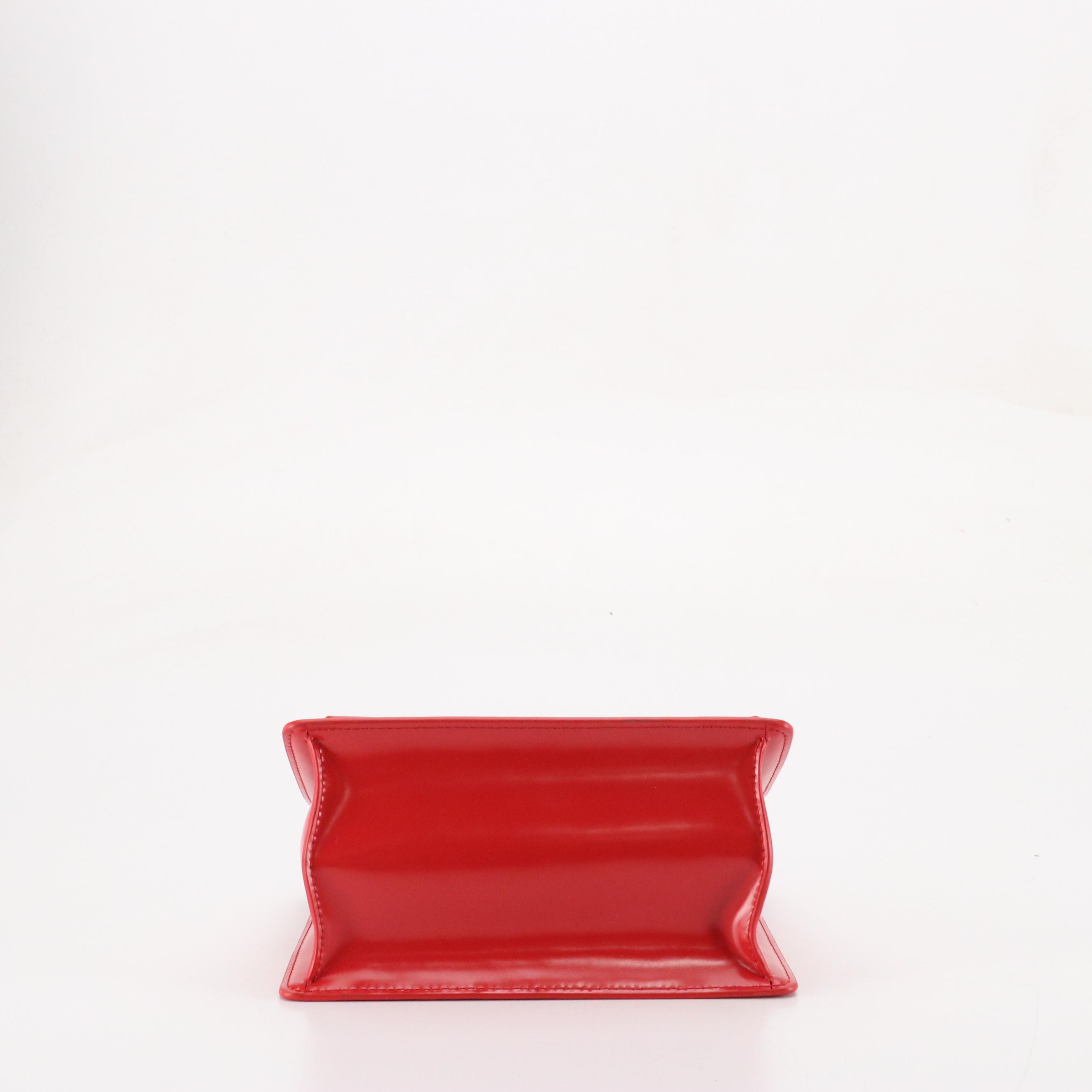 Marc Jacobs "Uptown" Two-Way Tote in Smooth True Red Calfskin Leather, With Tags