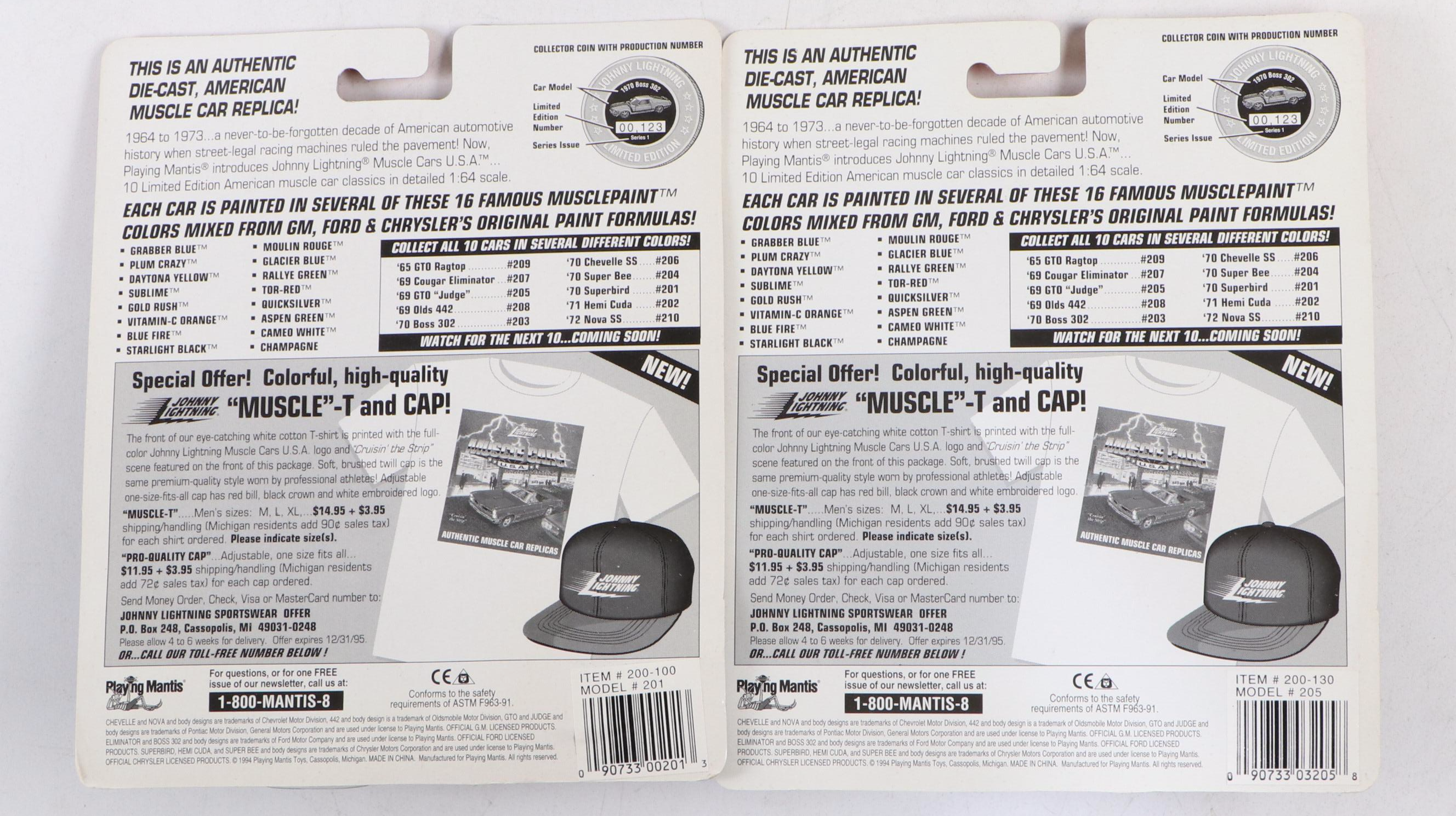 Playing Mantis Johnny Lightning "Muscle Cars" Diecast Vehicles