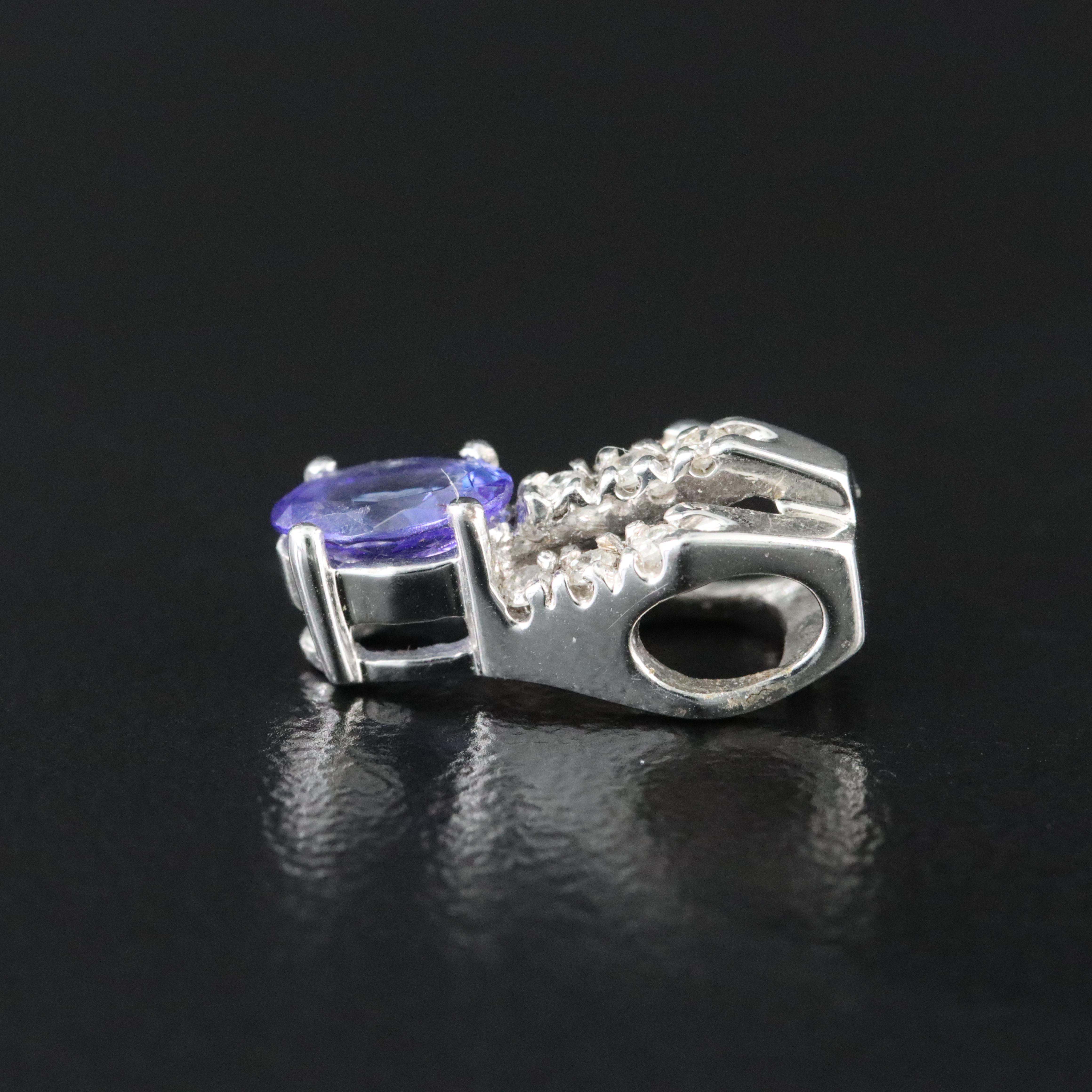 14K Tanzanite and Diamond Pendant
