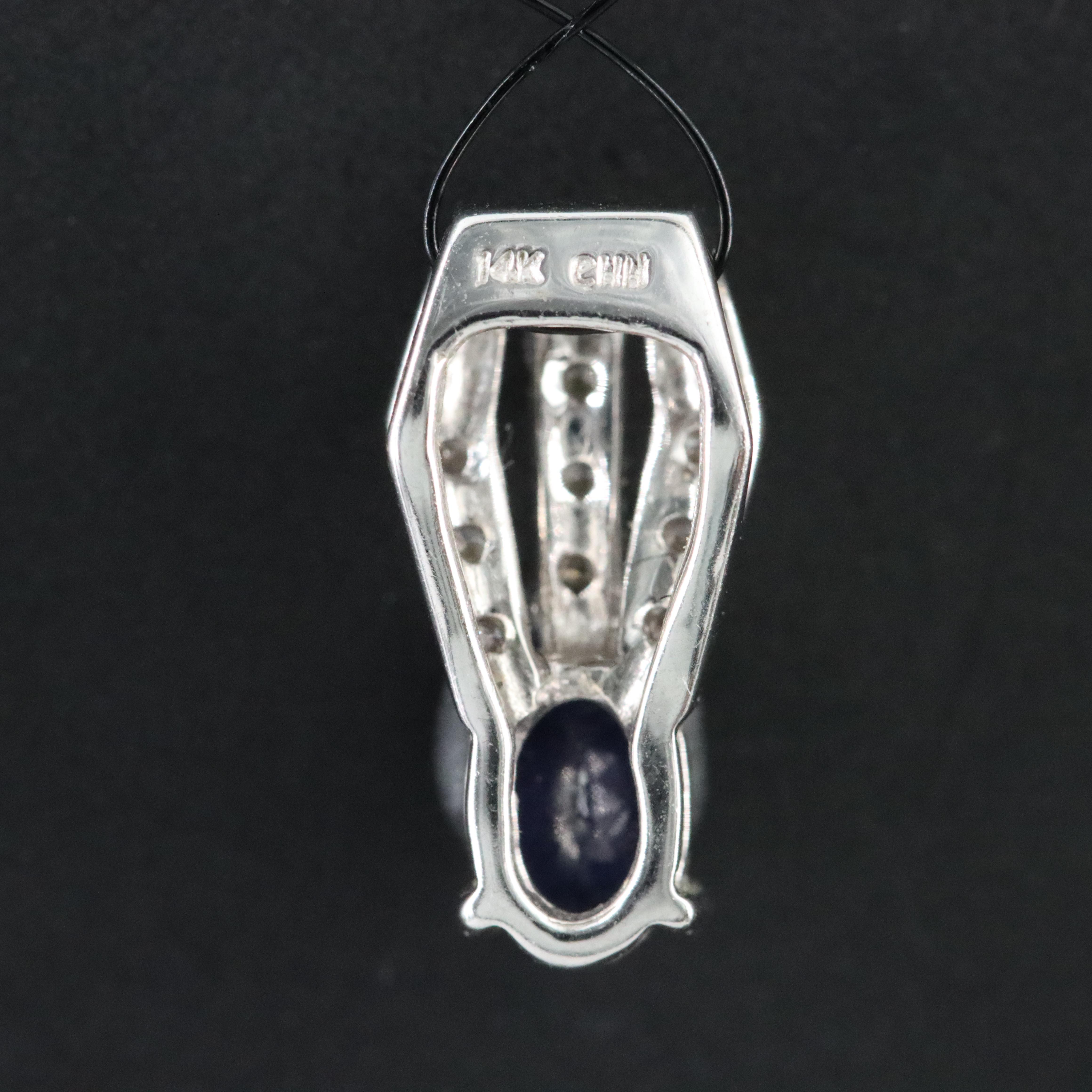 14K Tanzanite and Diamond Pendant