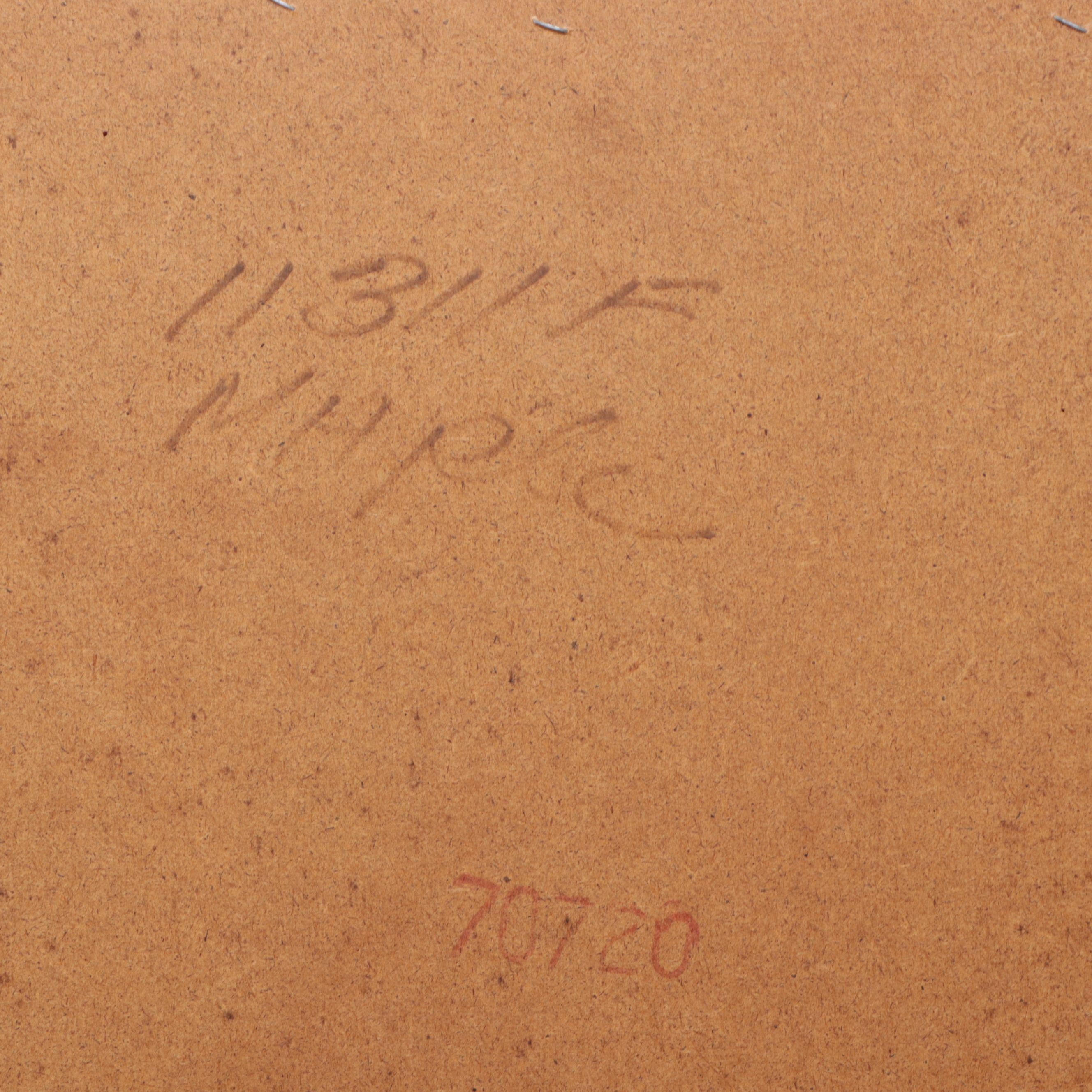 Pair of Traditional Style Stenciled Wooden Tall Chests