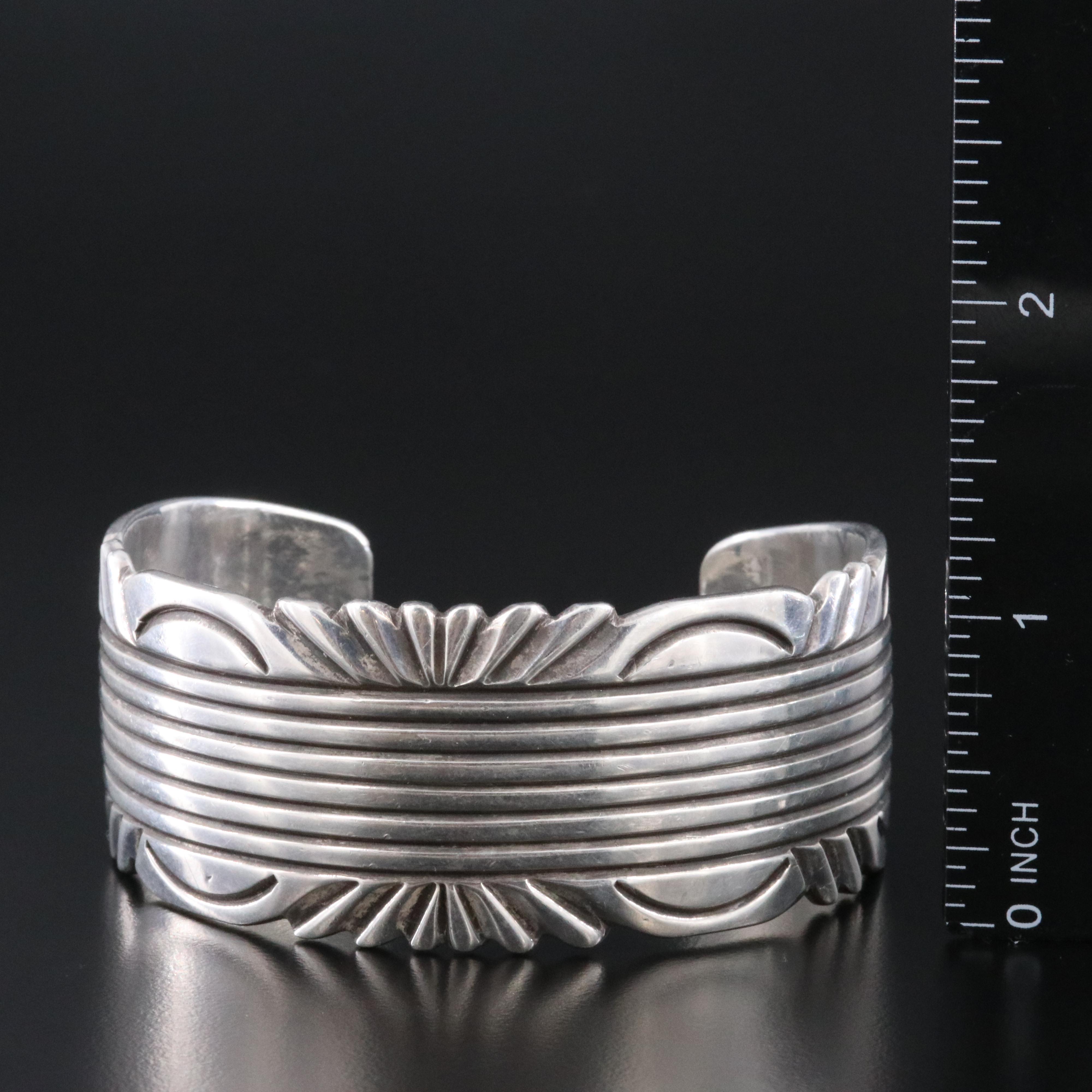 Southwestern Sterling Cuff Bracelet