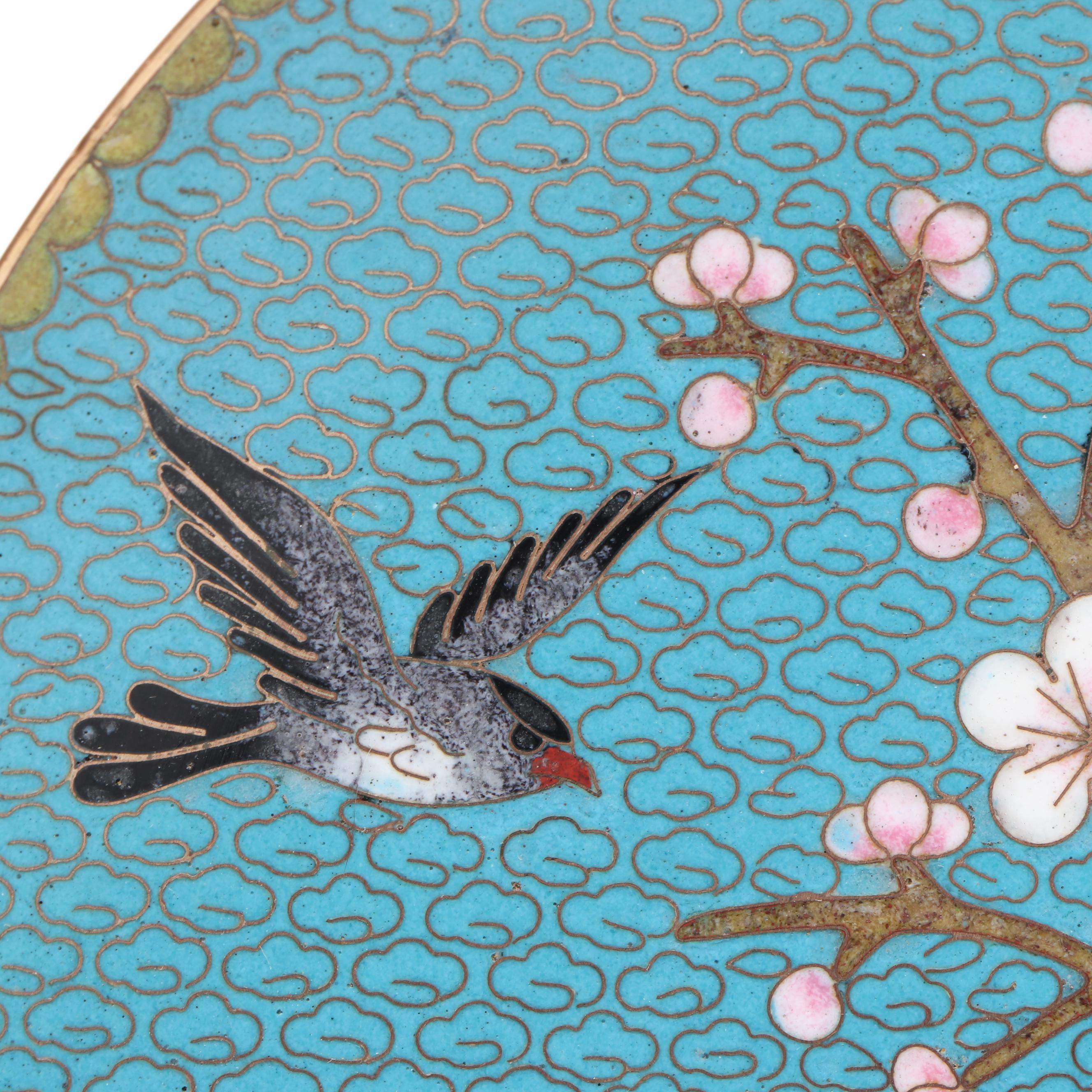 Chinese Cloisonné Decorative Plates and Bowl