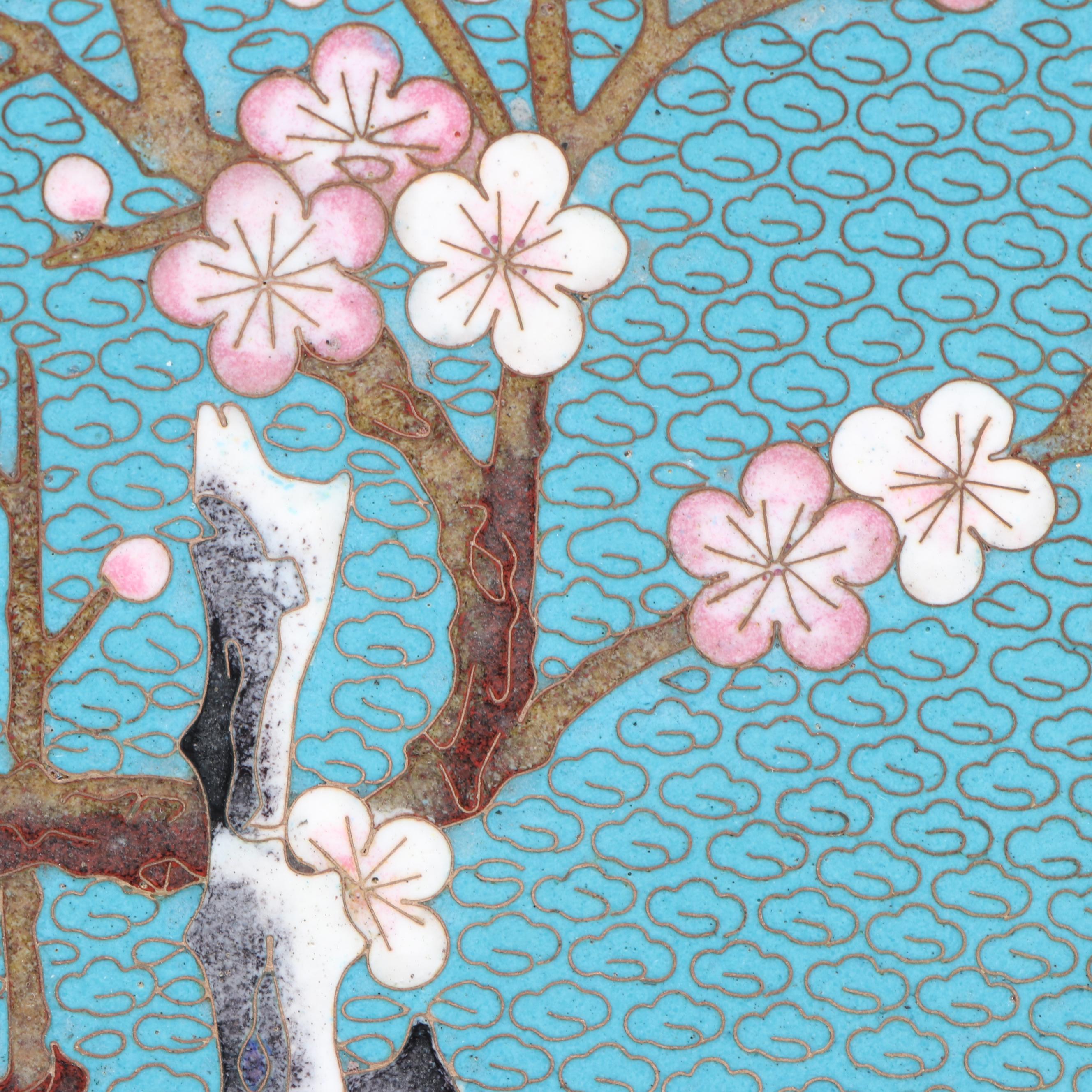 Chinese Cloisonné Decorative Plates and Bowl