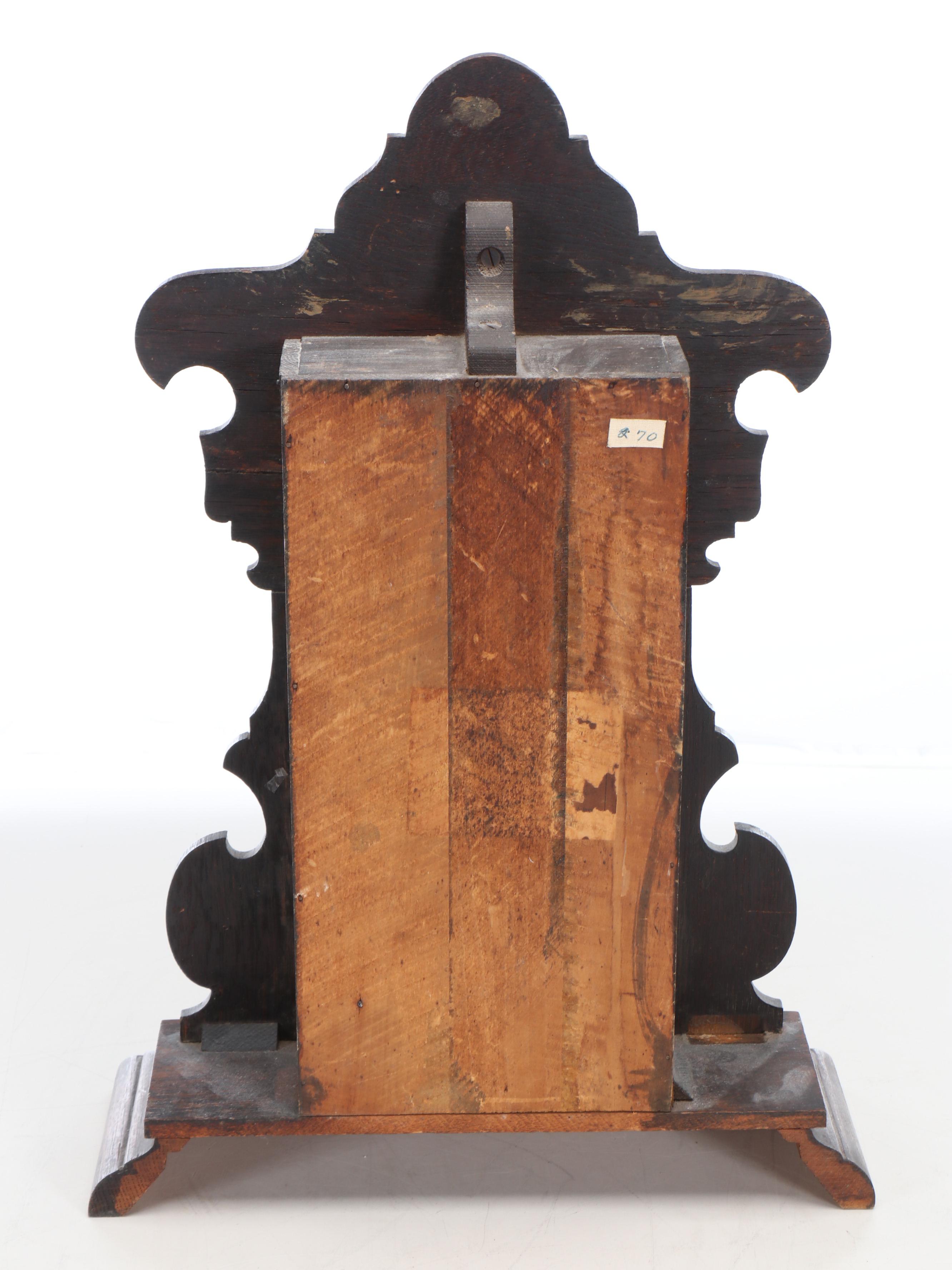 Victorian Carved Oak Gingerbread Kitchen Clock, Late 19th/Early 20th Century