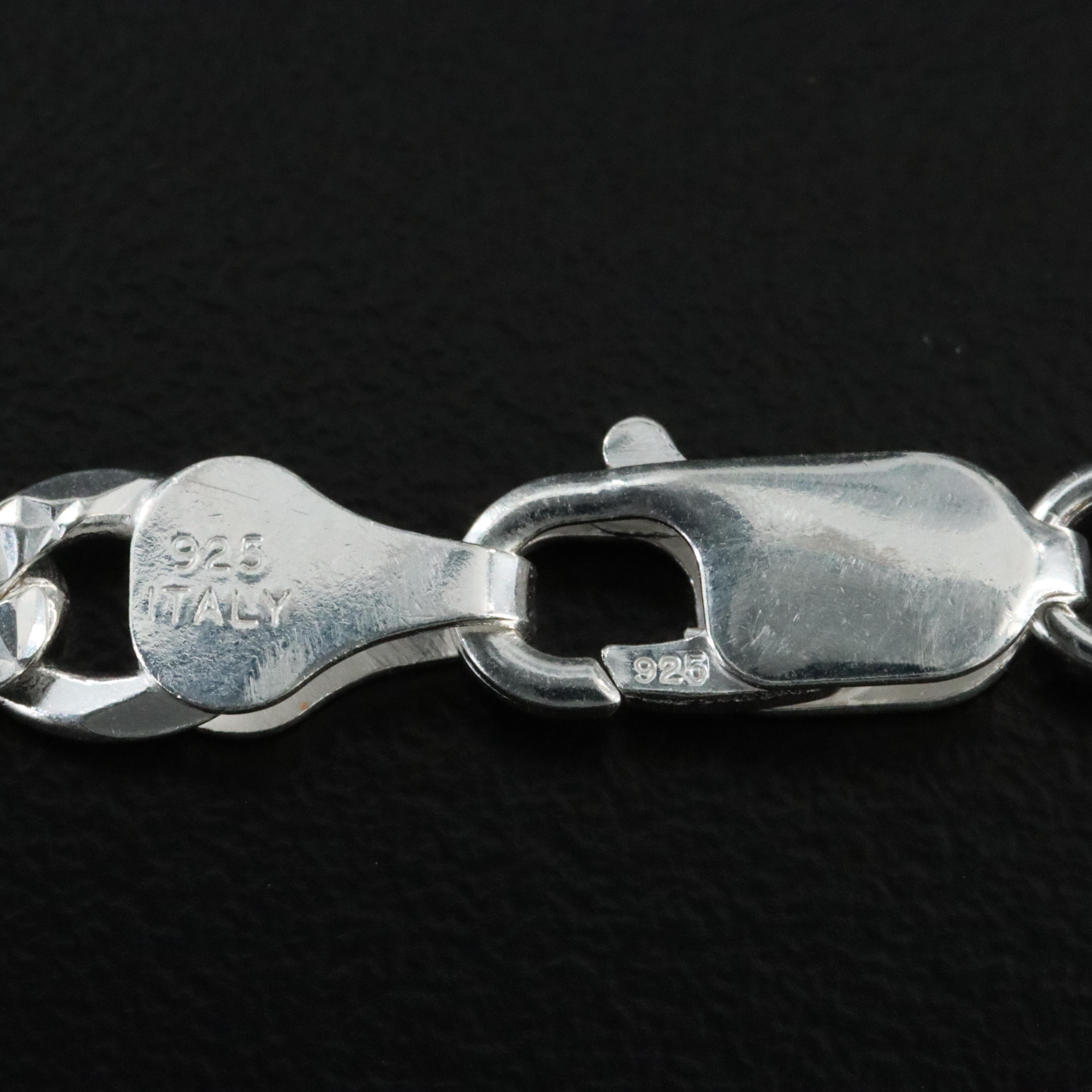 Sterling Curb Chain Necklace