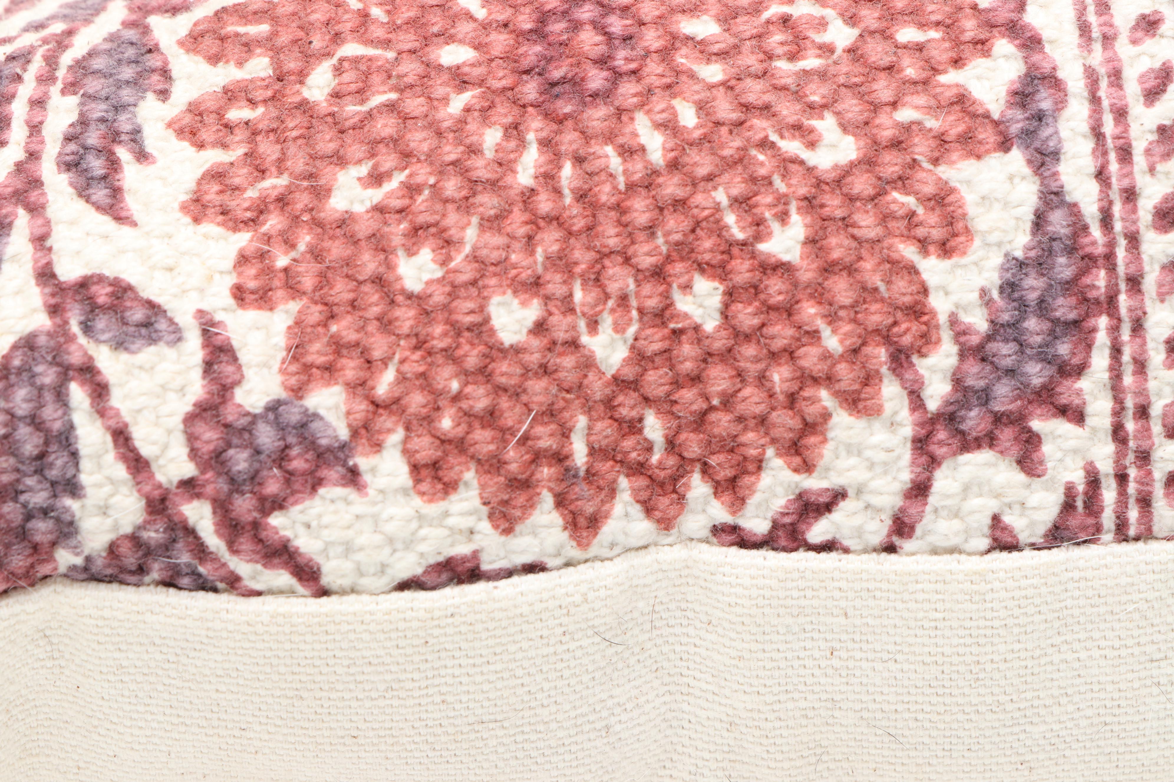 Elm & Iron "Oakley" Throw Pillow with Other Red Floral Accent Pillows