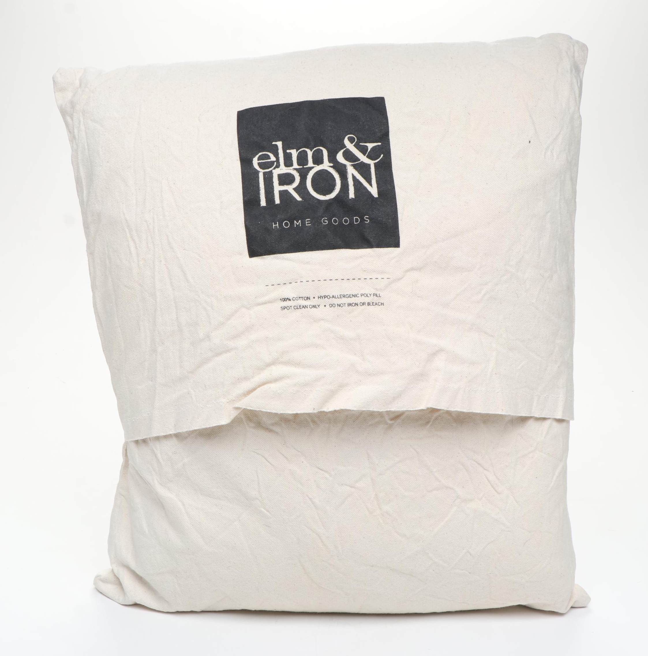 Elm & Iron "Oakley" Throw Pillow with Other Red Floral Accent Pillows