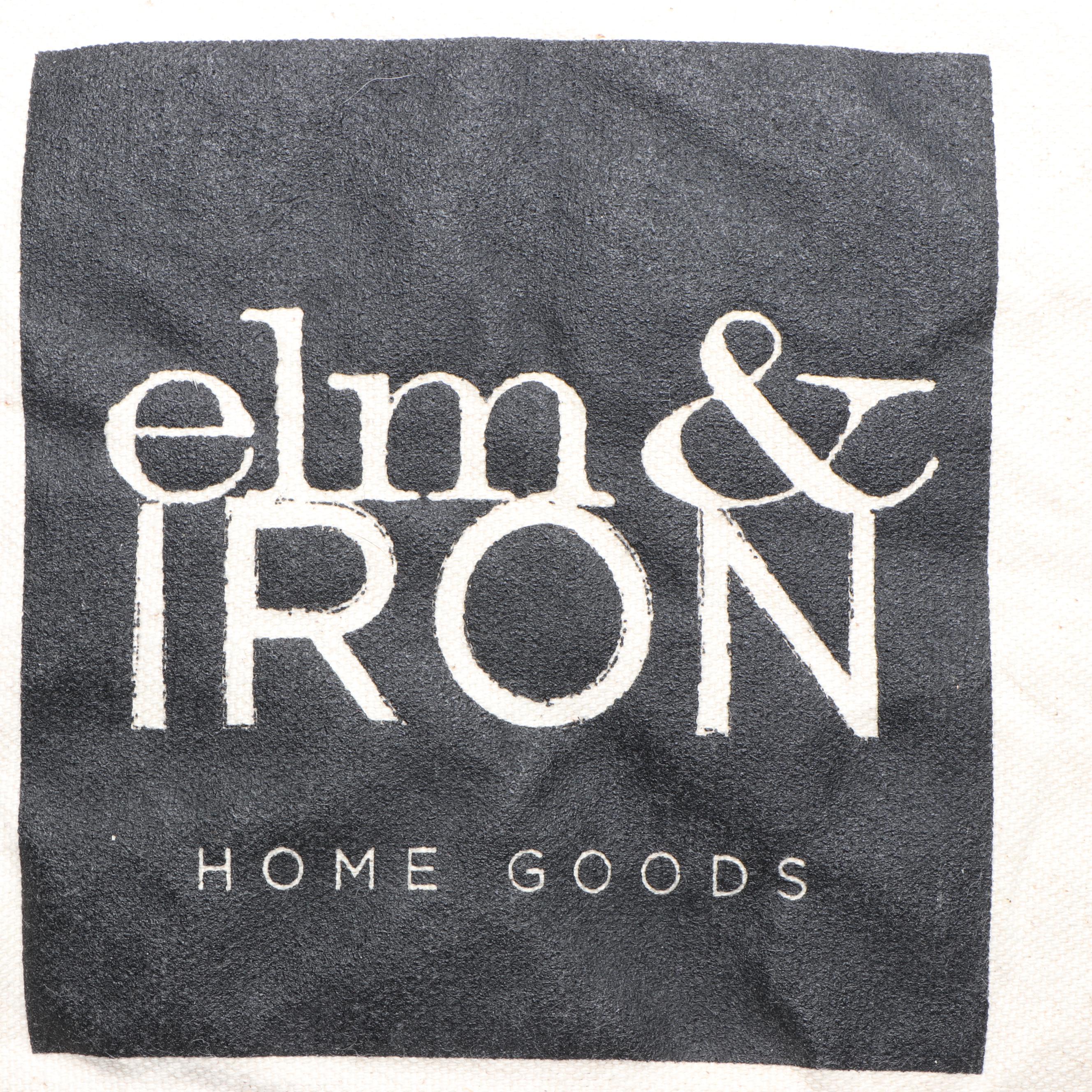 Elm & Iron "Oakley" Throw Pillow with Other Red Floral Accent Pillows