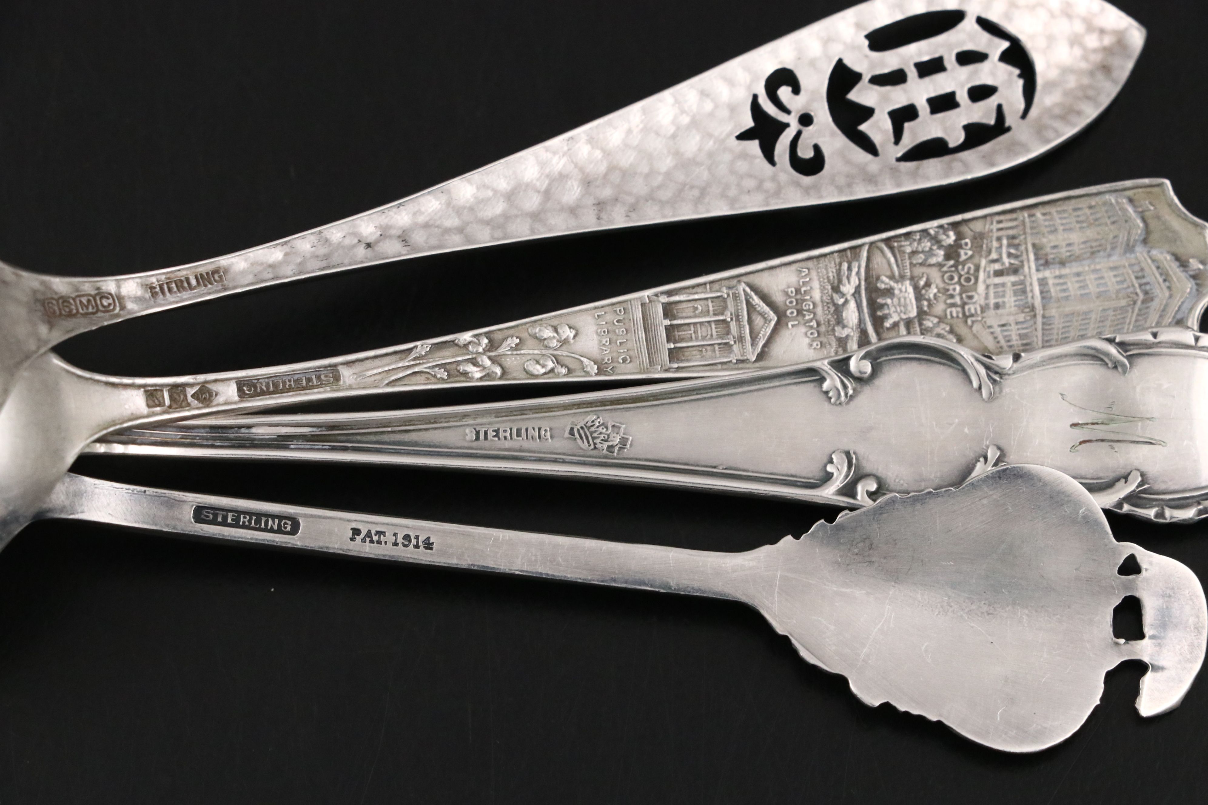 Manchester Silver Co. and Other Novelty Sterling Silver Teaspoons