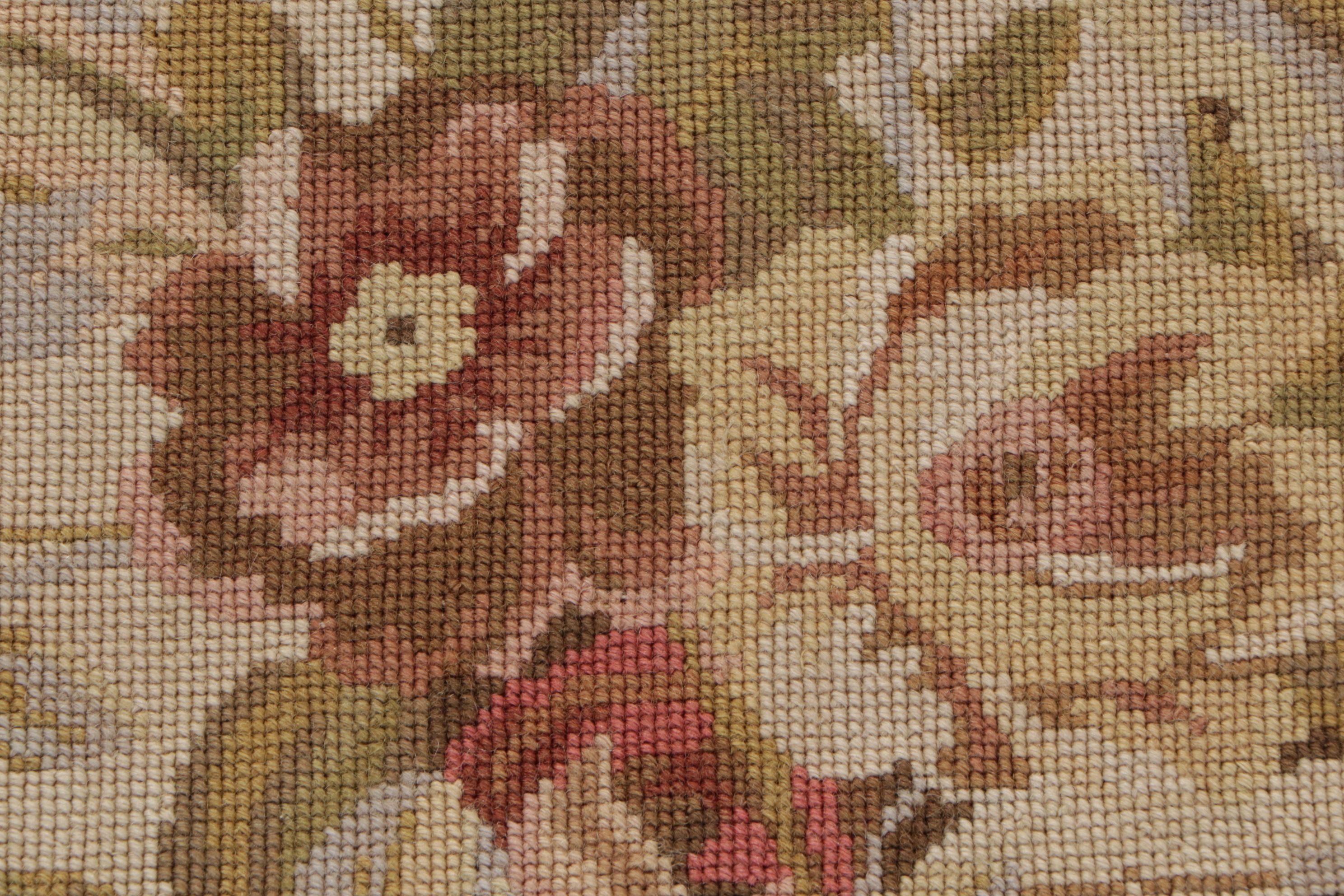 5'9 x 8'8 Handmade Sino-French Aubusson Needlepoint Area Rug