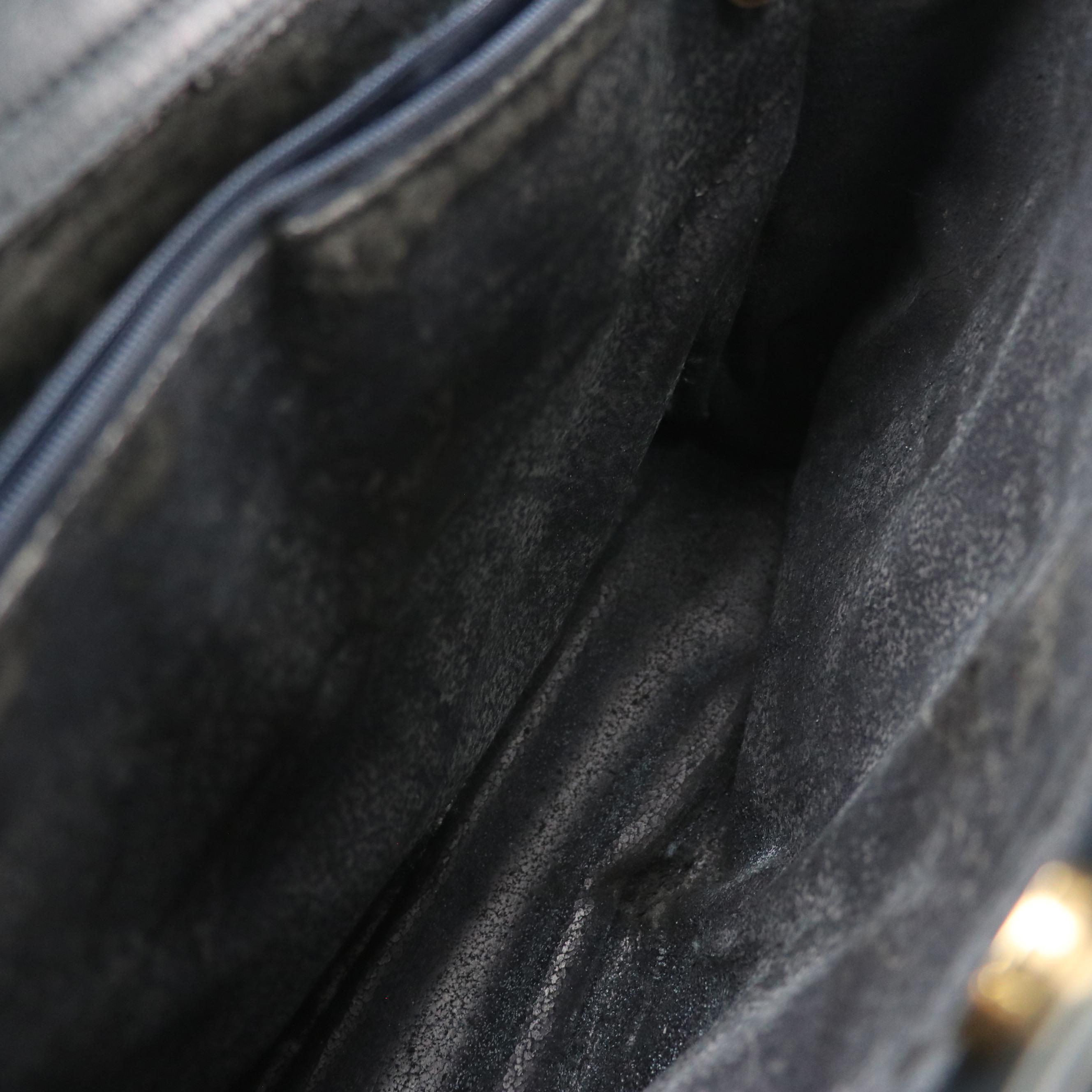 Gucci Large Diana Double Pocket Bamboo Handle Shoulder Bag in Leather