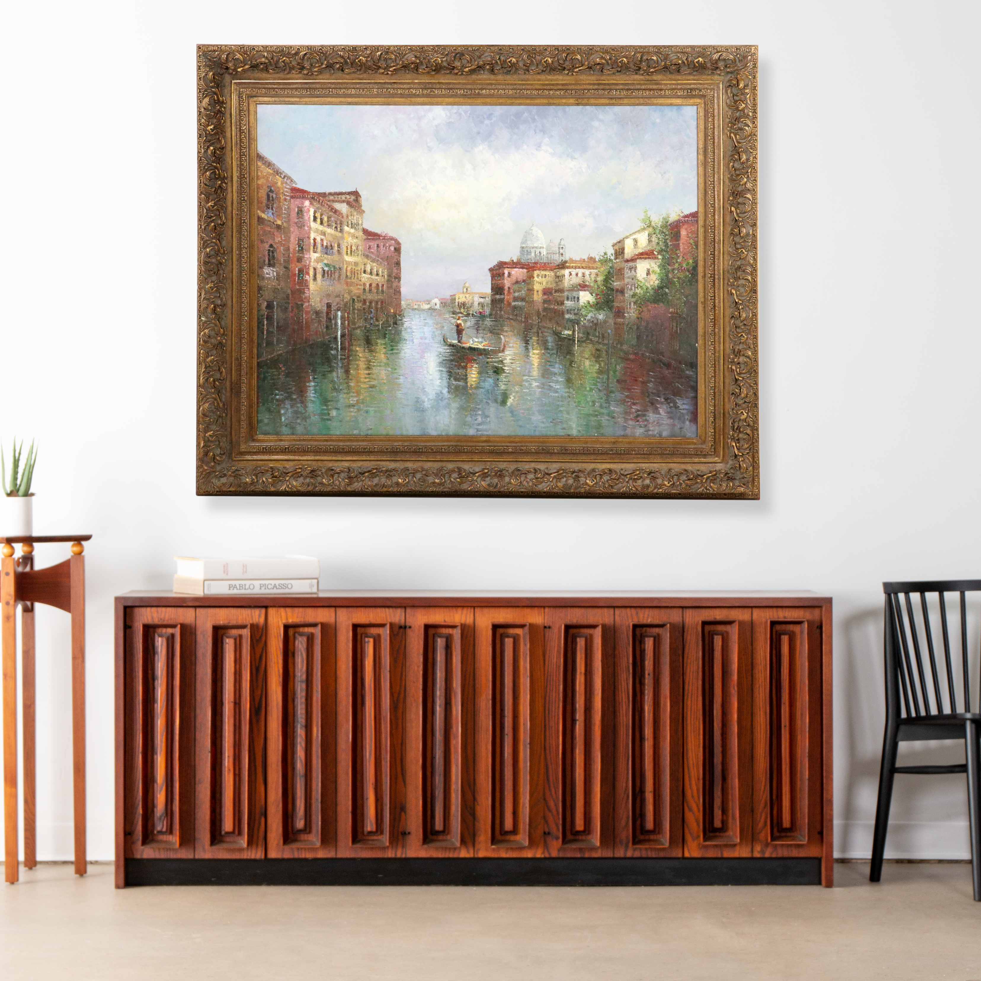 Acrylic Painting of Venetian Canal Scene