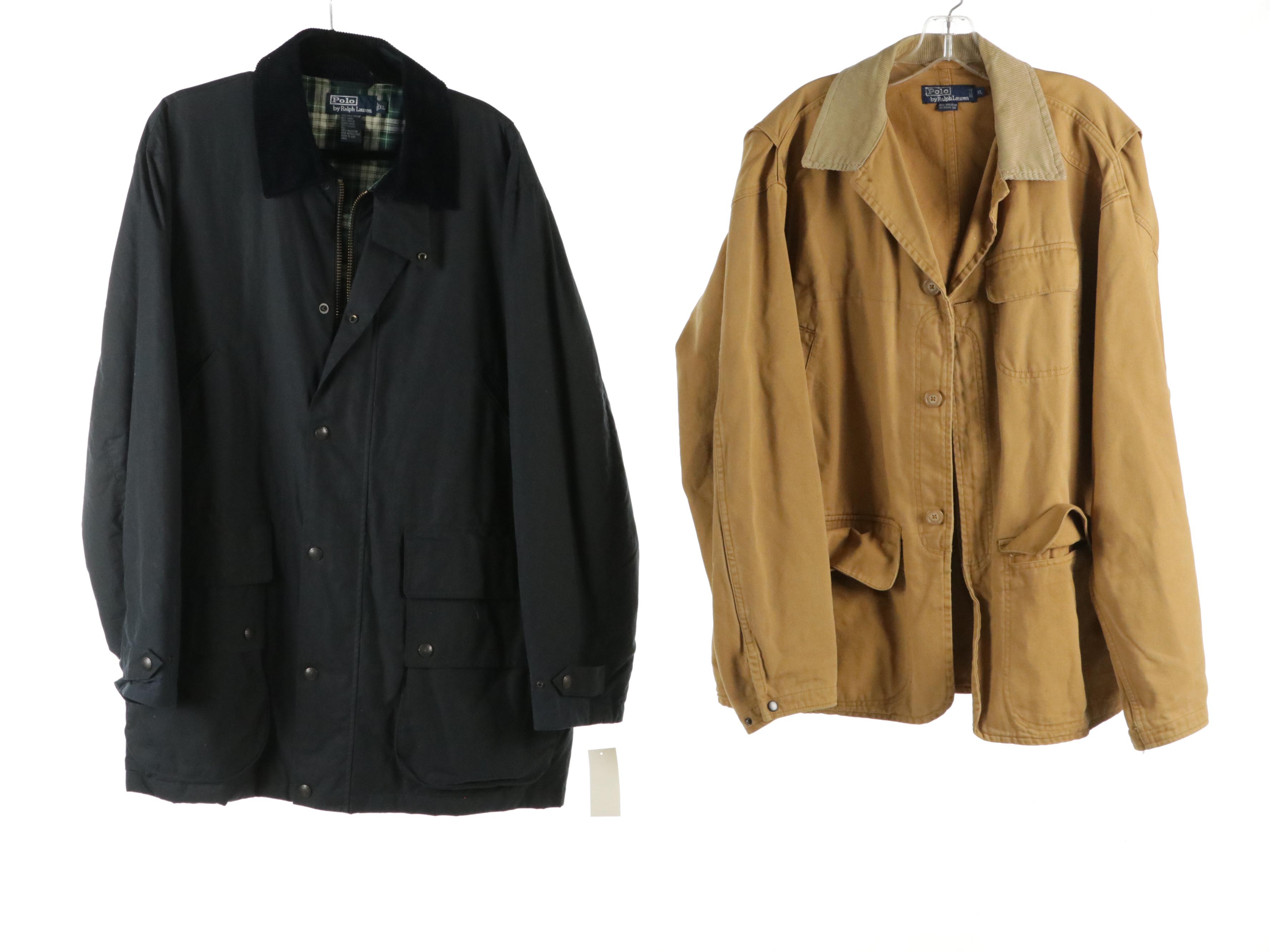 Men's Polo by Ralph Lauren Zip Jackets with Flannel Lining and Barn Coats