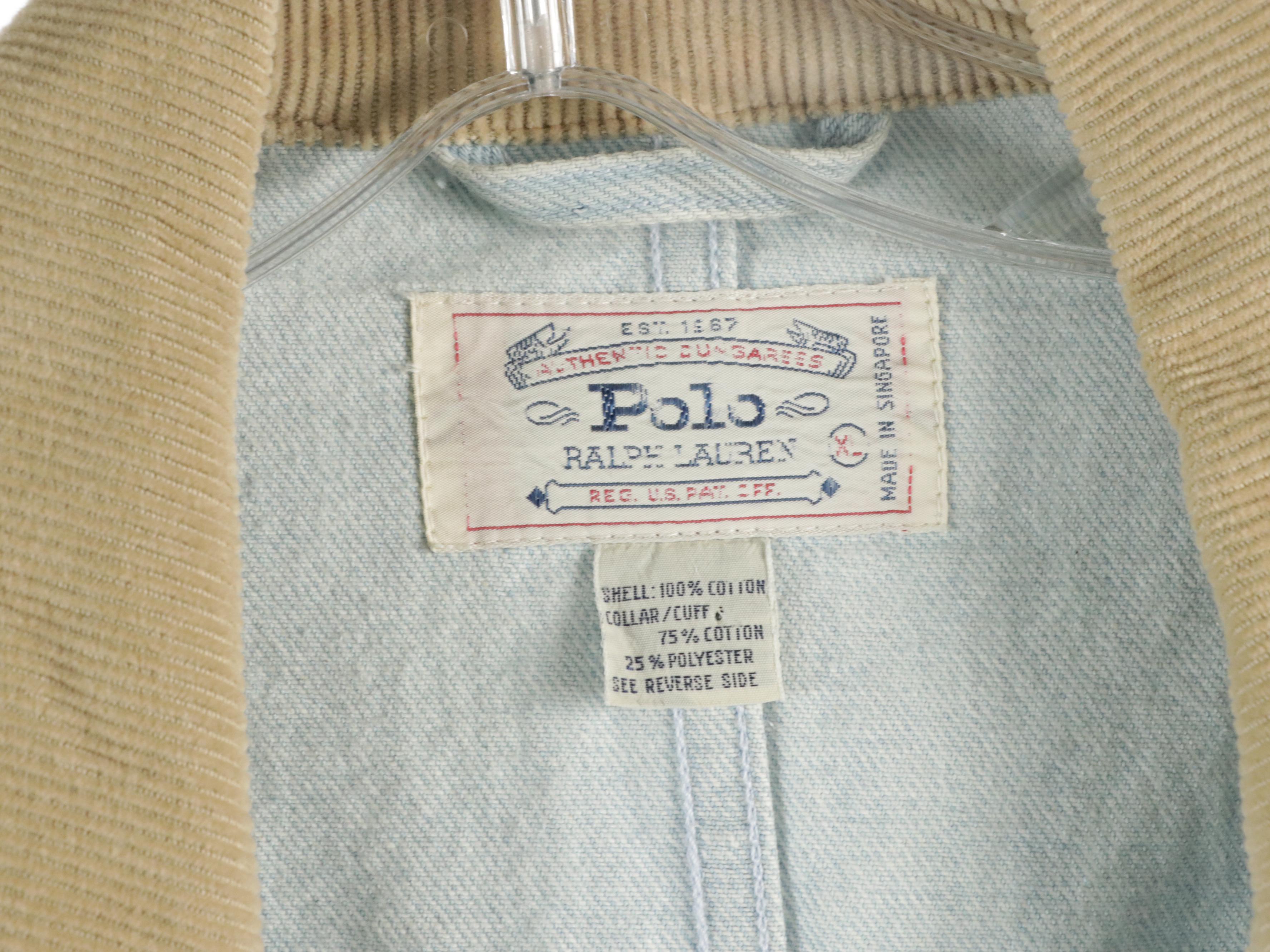 Men's Polo by Ralph Lauren Zip Jackets with Flannel Lining and Barn Coats