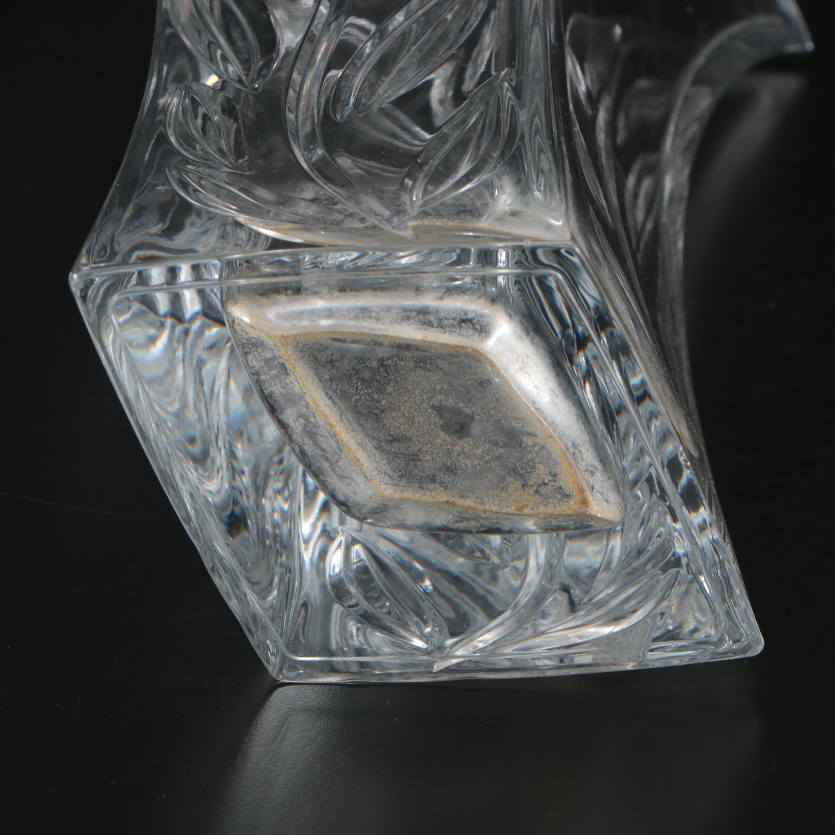 Contemporary Cut Glass Vase