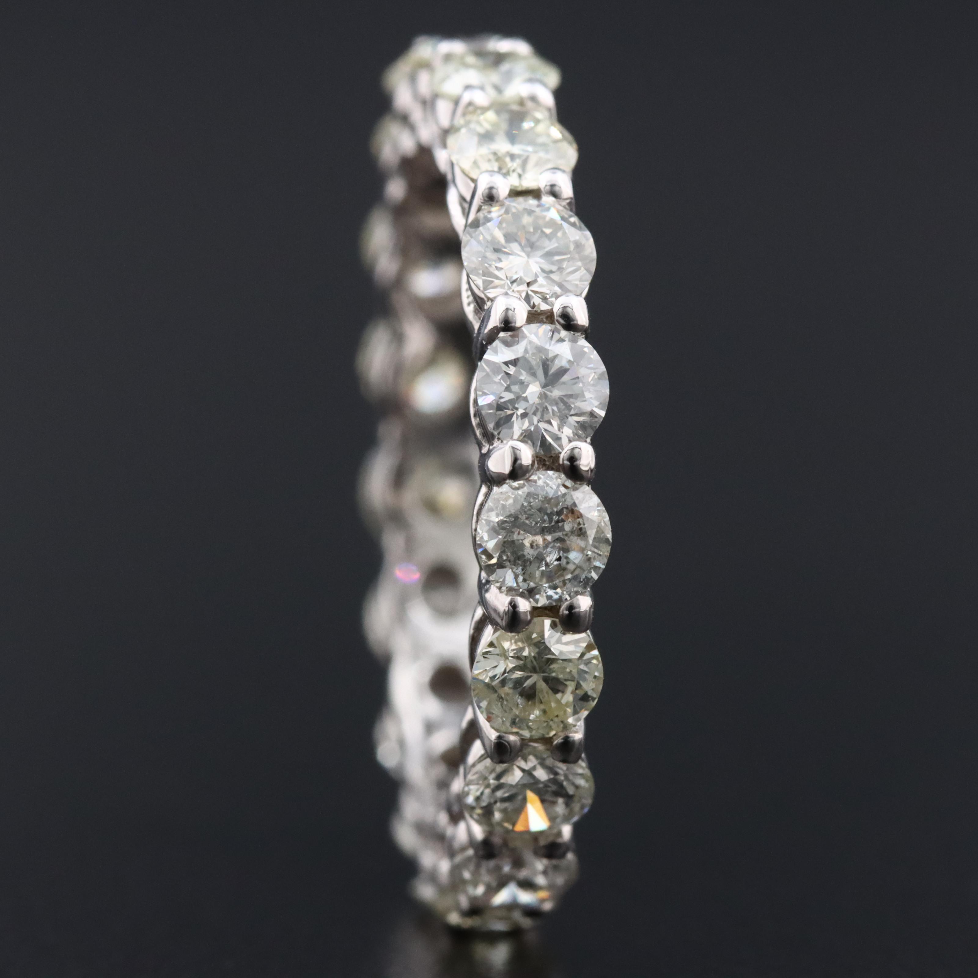 14K 3.21 CTW Diamond Eternity Band with IGI Jewelry Report