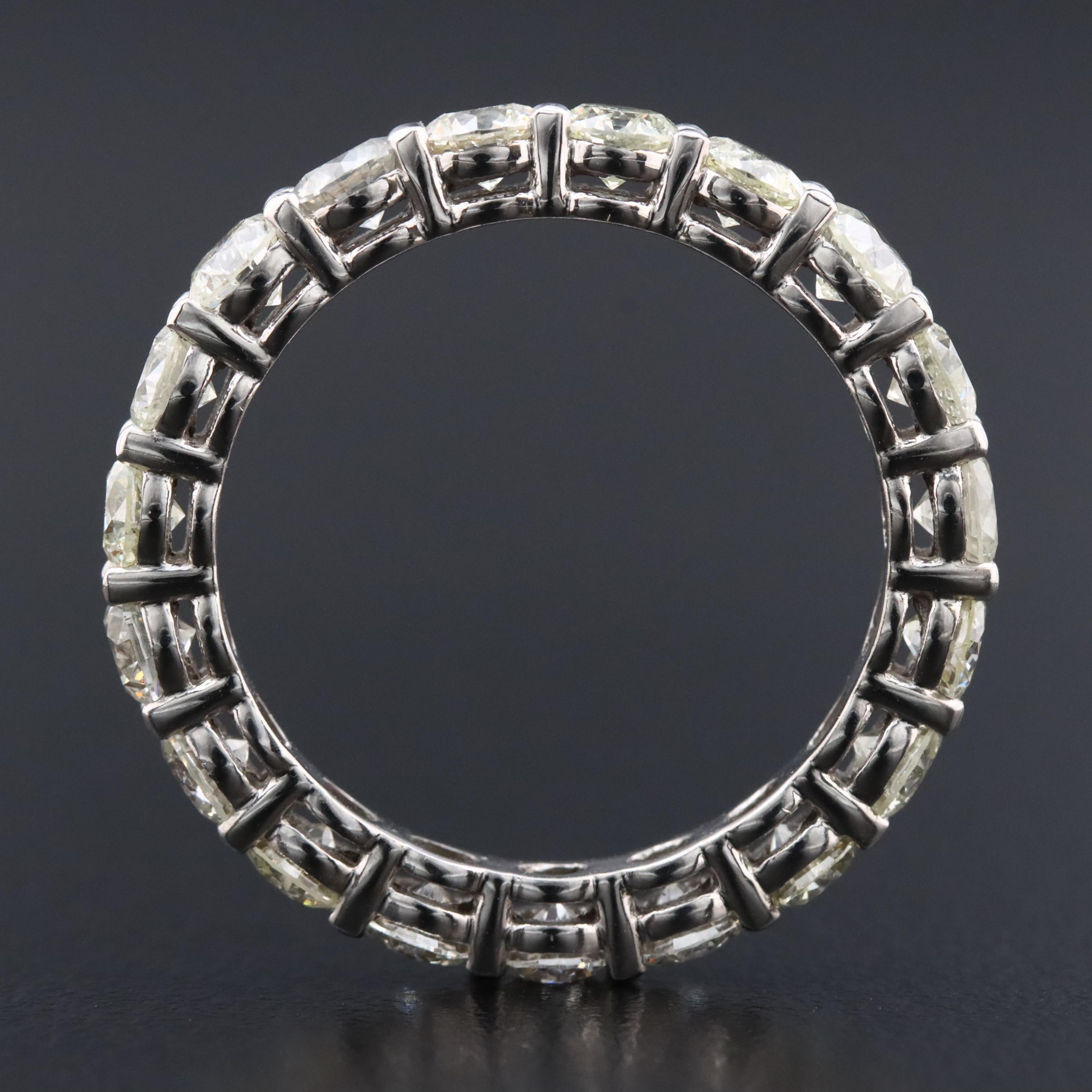 14K 3.21 CTW Diamond Eternity Band with IGI Jewelry Report