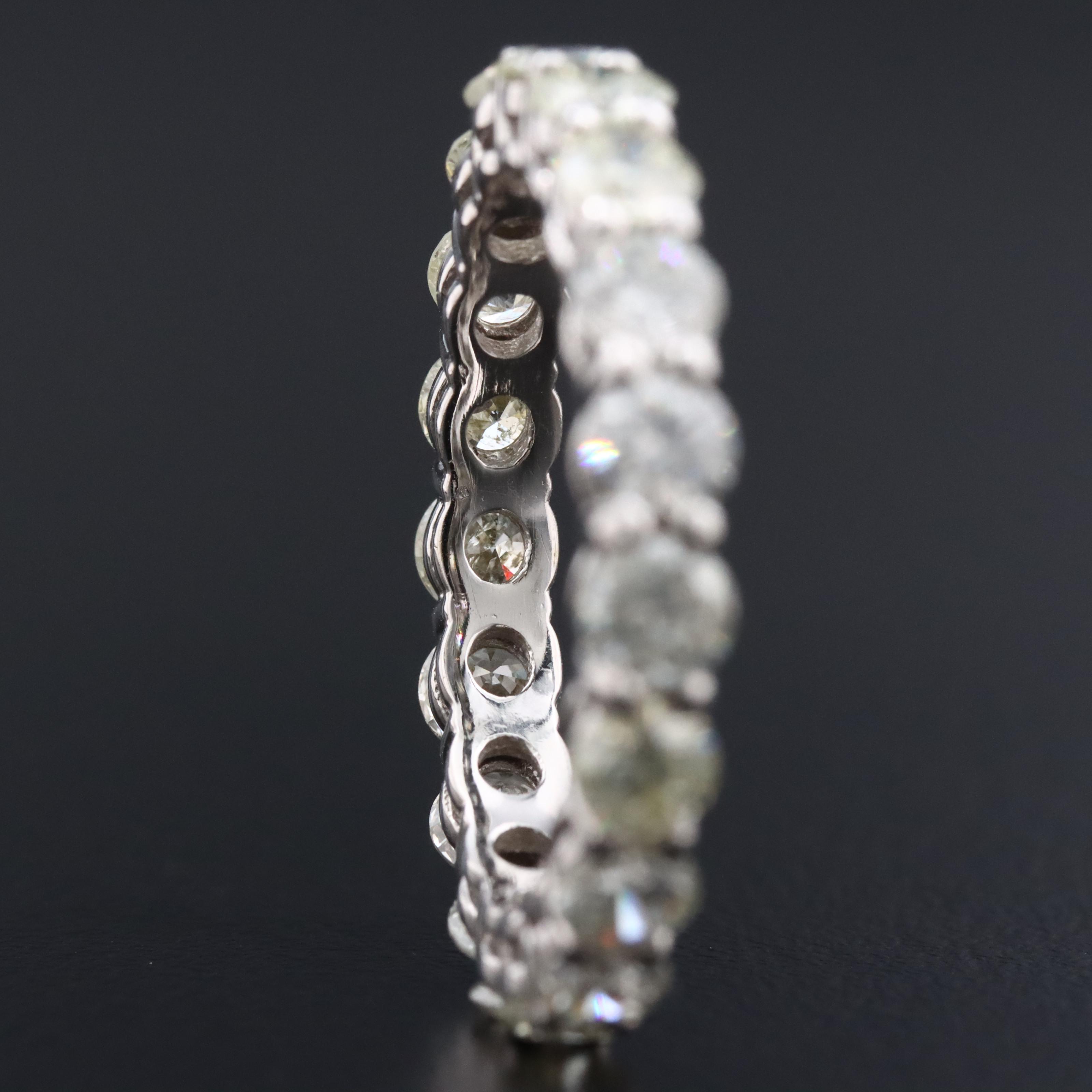 14K 3.21 CTW Diamond Eternity Band with IGI Jewelry Report