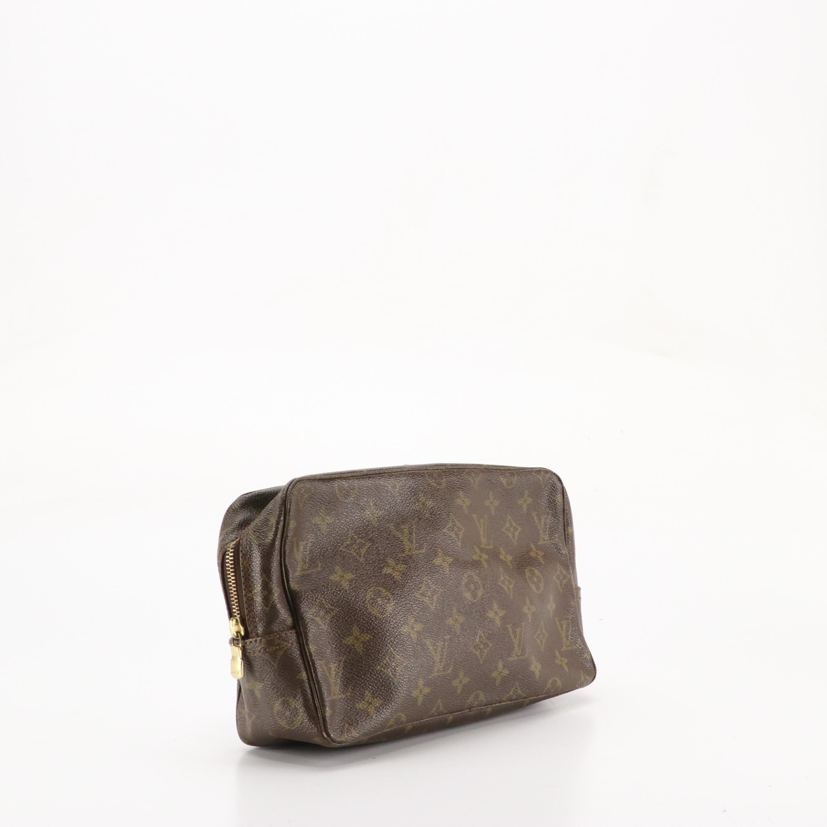 Louis Vuitton Trousse Toilette 28 Cosmetics Pouch in Monogram Coated Canvas