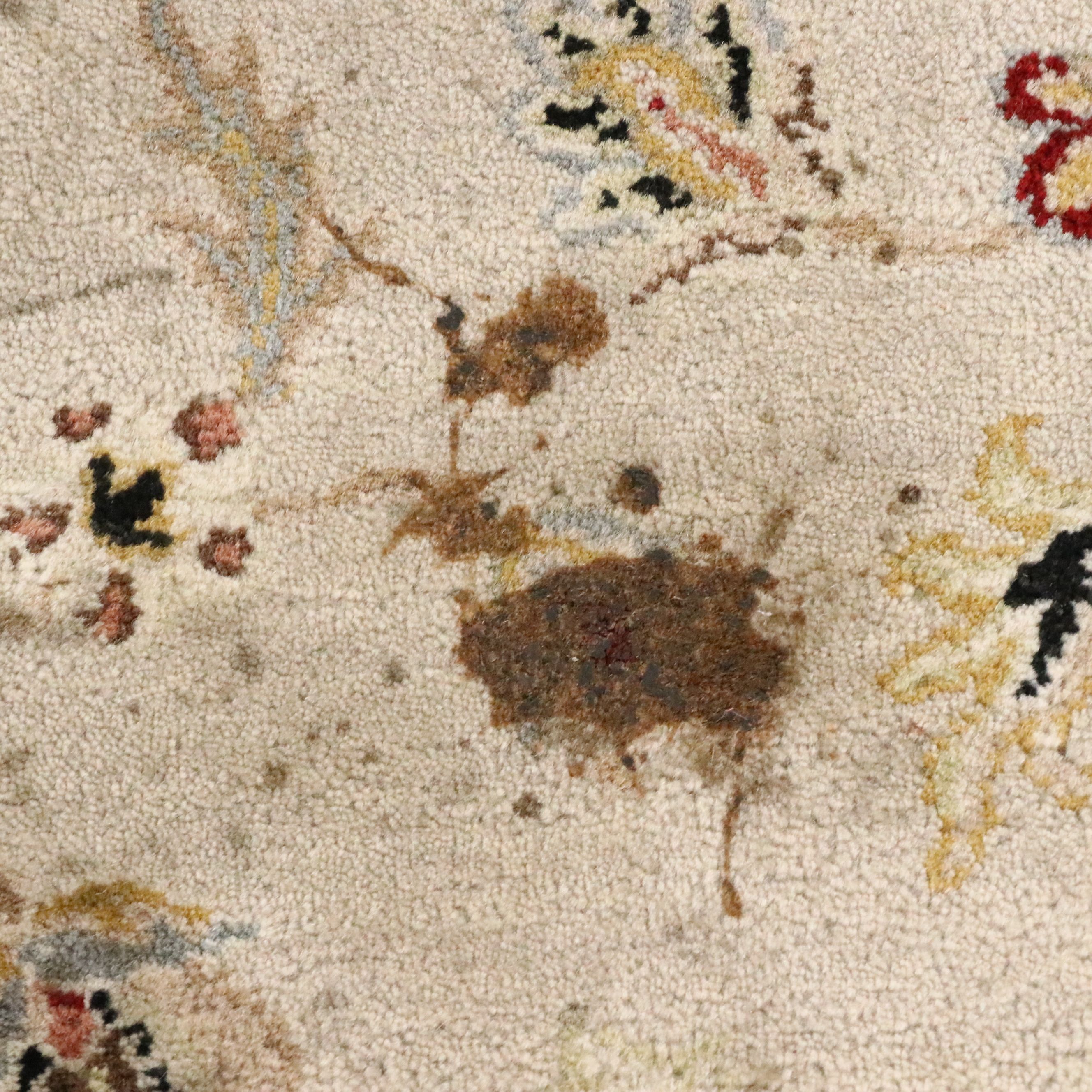 8'11 x 12'5 Hand-Knotted Indian Agra Room Sized Rug