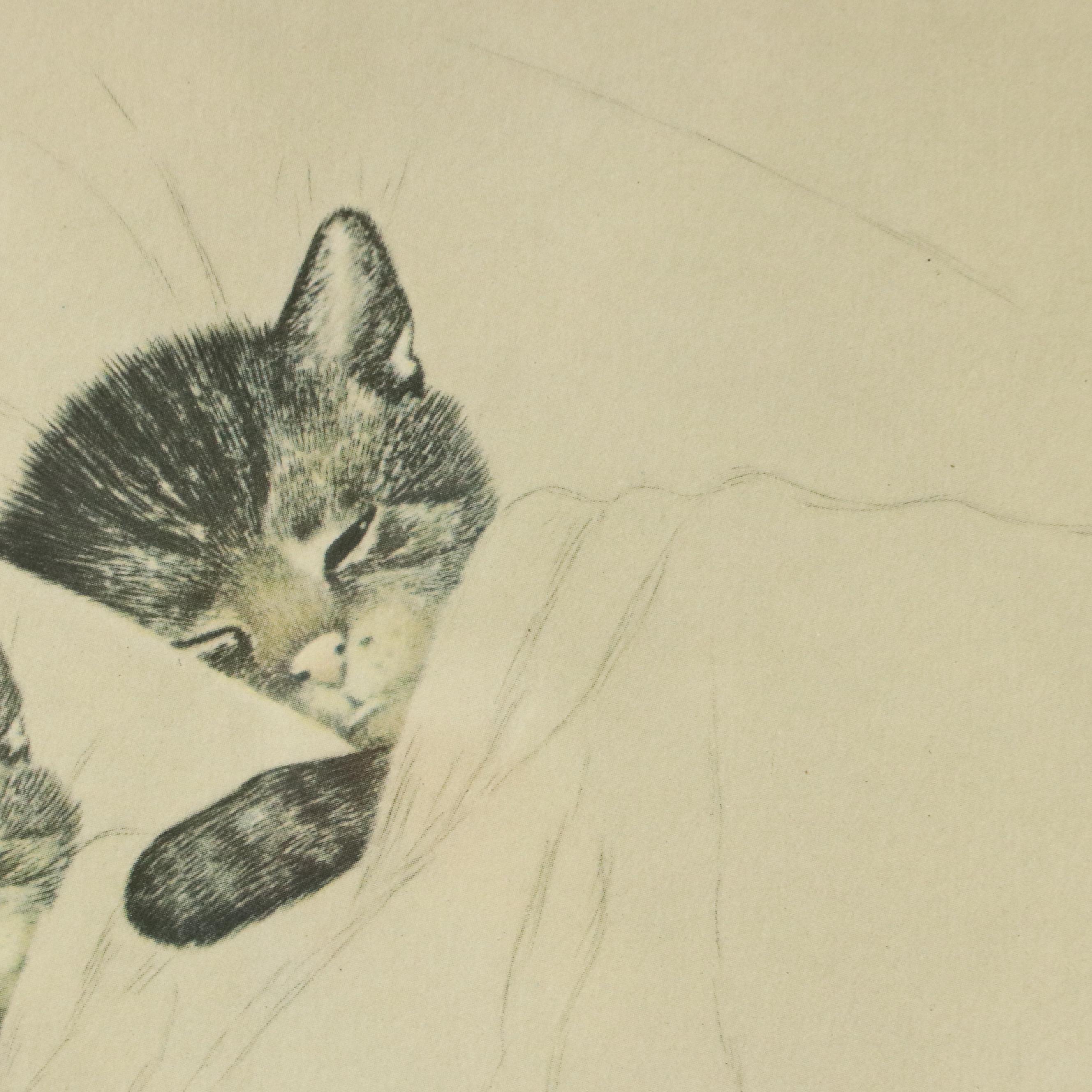 Offset Lithographs After Guido Grünewald of Chessie the Cat Railway Mascot