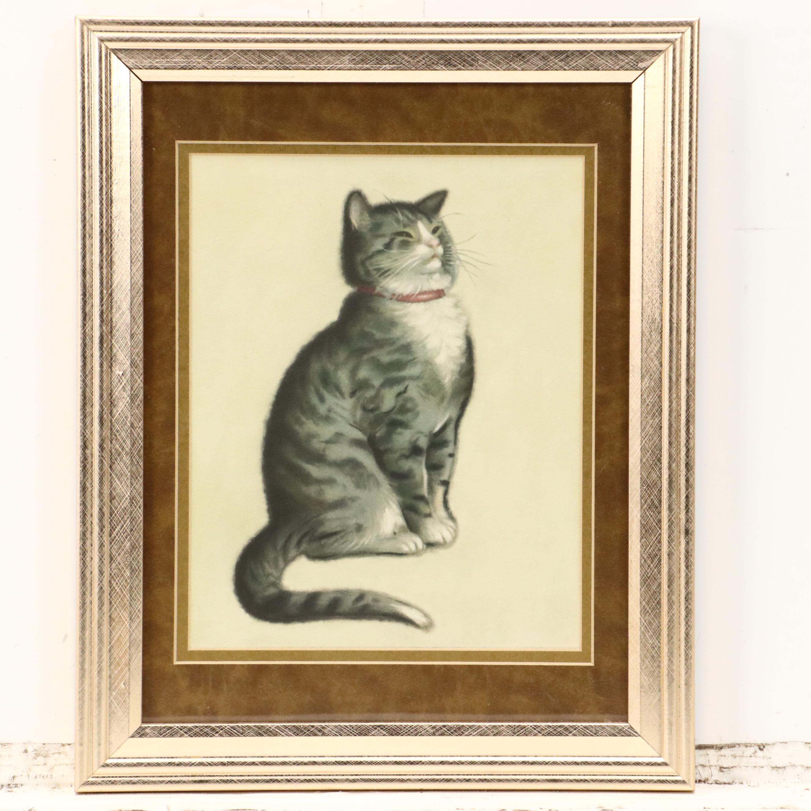 Offset Lithographs After Guido Grünewald of Chessie the Cat Railway Mascot